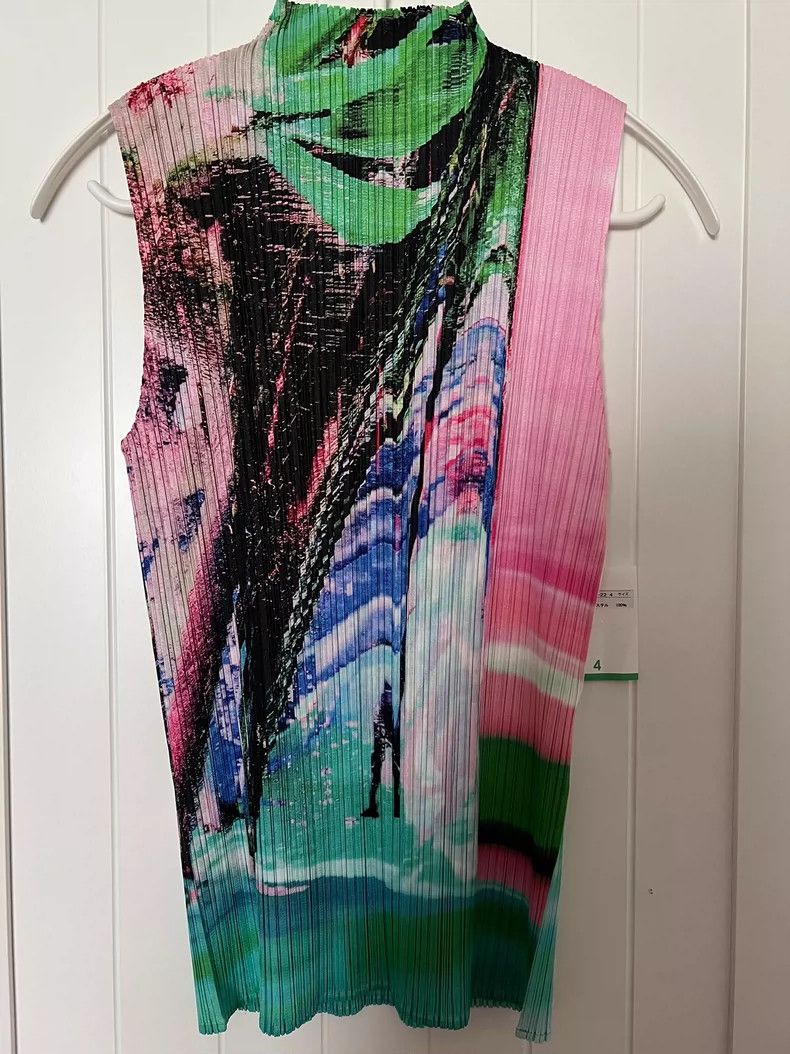 Issey Miyake Issey Miyake size:4 Pink high-neck sleeveless top Size S / US 4 / IT 40 - 1 Thumbnail