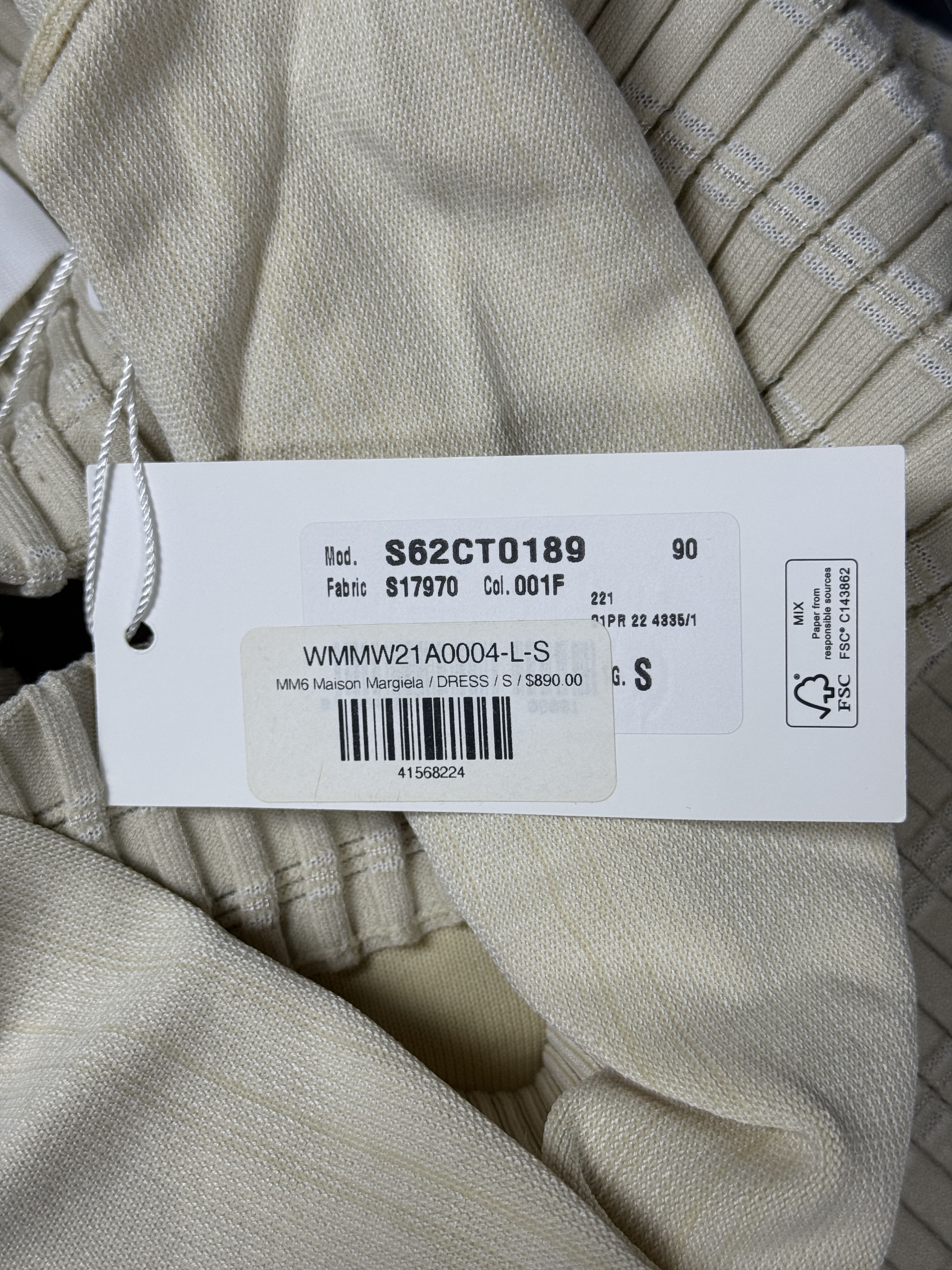 Maison Margiela $890 MM6 Maison Margiela Ribbed Dress Size S / US 4 / IT 40 - 10 Thumbnail