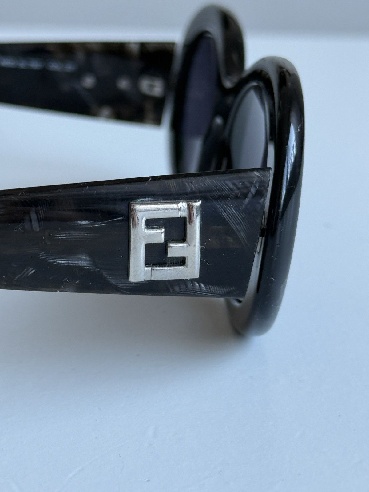 Designer × Fendi × Vintage Vintage 90s Fendi FF logo oval sunglasses designer archive Size ONE SIZE - 9 Thumbnail