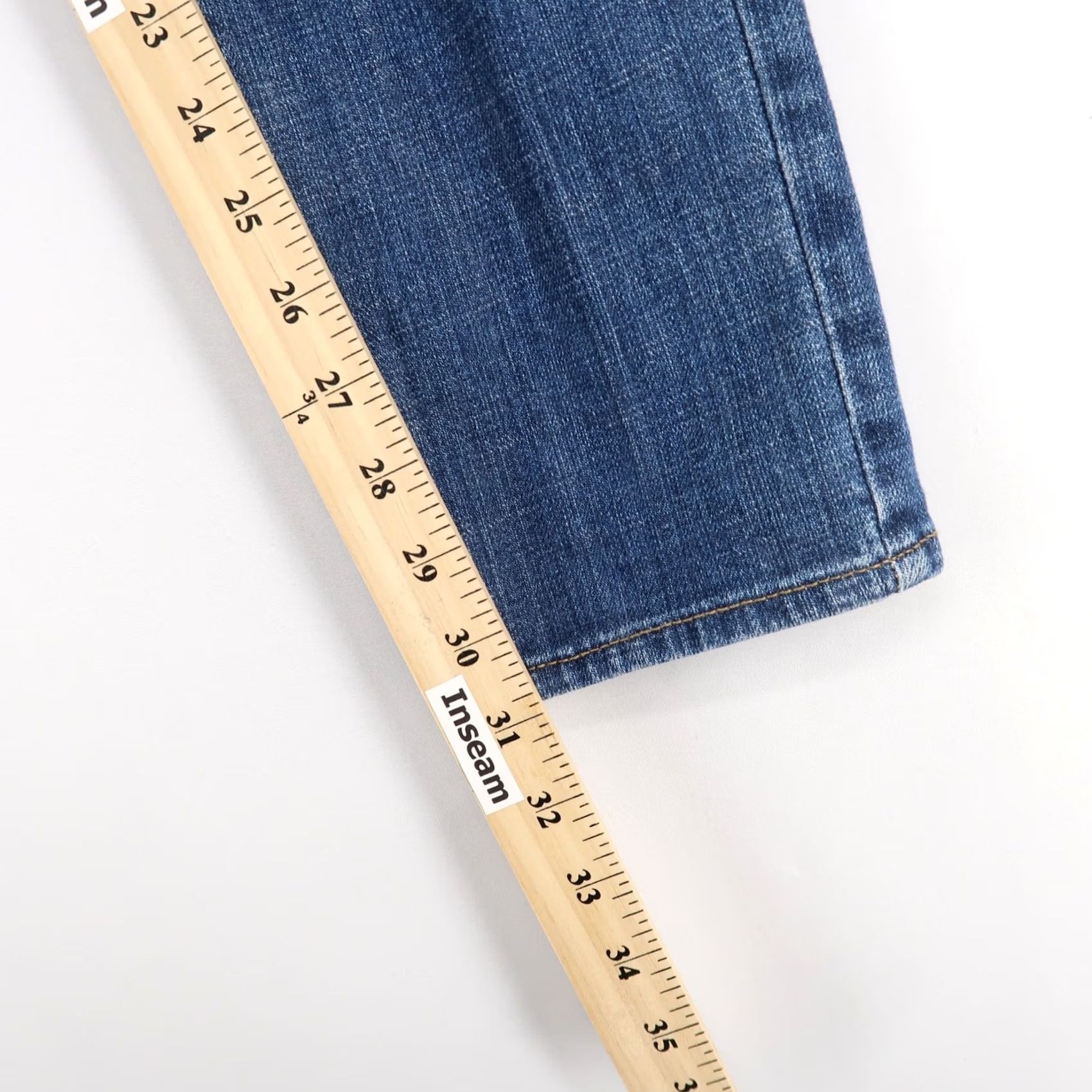 Hudson Hudson Jeans Mens 32 Blue Skinny Stretch Five Pocket Zip Fly Jeans Size US 32 / EU 48 - 7 Thumbnail