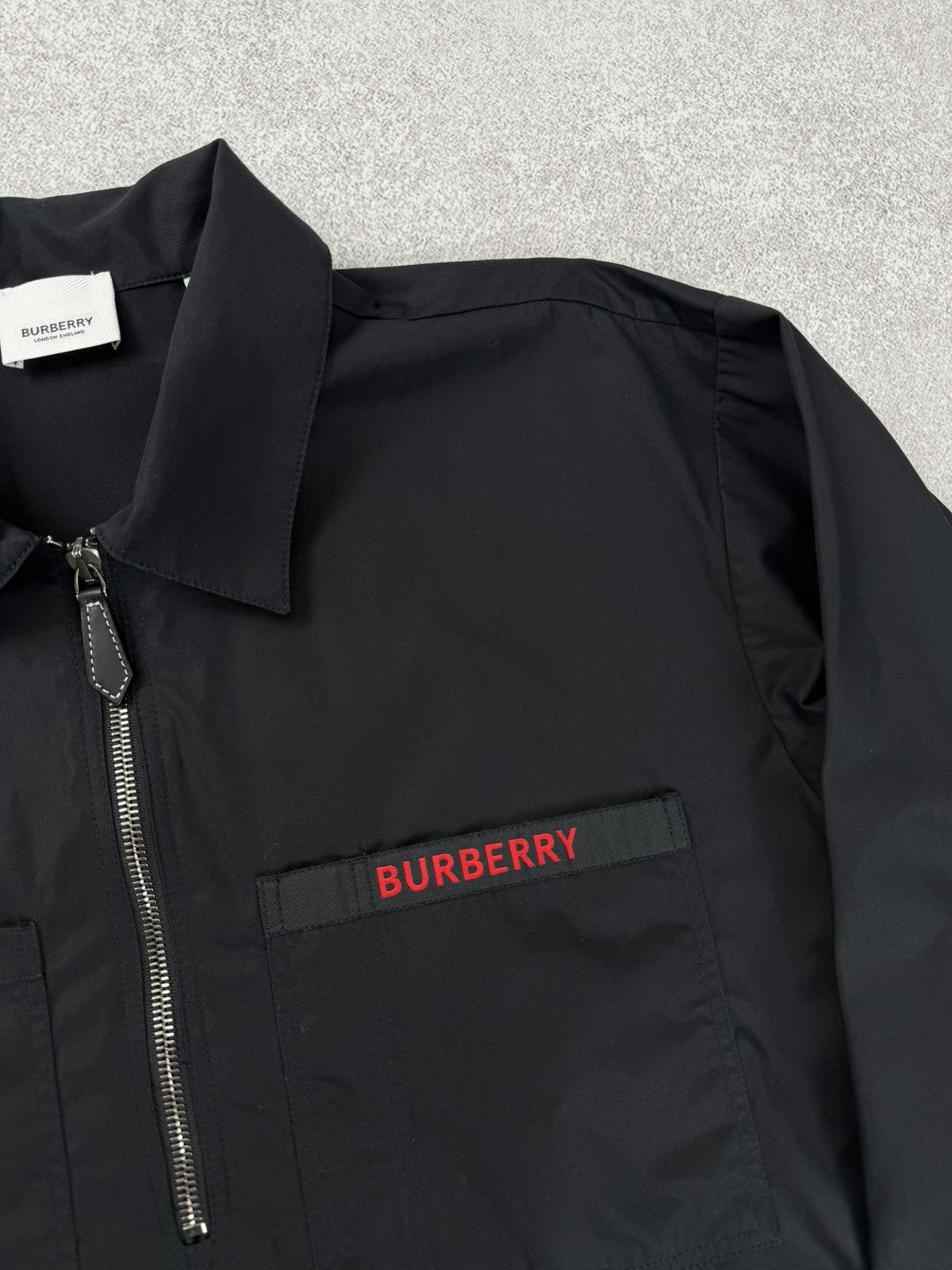 Burberry Burberry Half Zip Logo Tape Shirt Black Size US XS / EU 42 / 0 - 5 Thumbnail