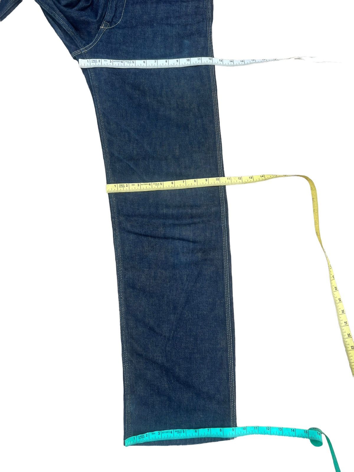 45rpm RARE! Vintage 45rpm Blue Cafe Mud Denim Jeans Size US 30 / EU 46 - 4 Thumbnail