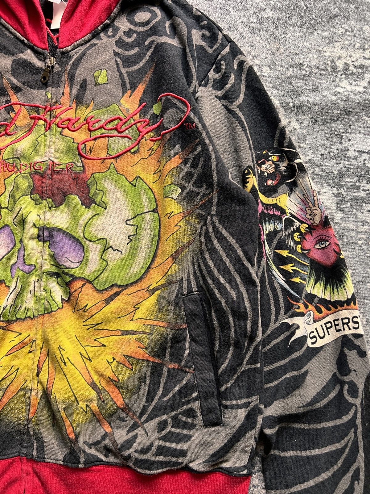 Ed Hardy Ed Hardy by Christian Audigier Hoodie Size US L / EU 52-54 / 3 - 5 Thumbnail