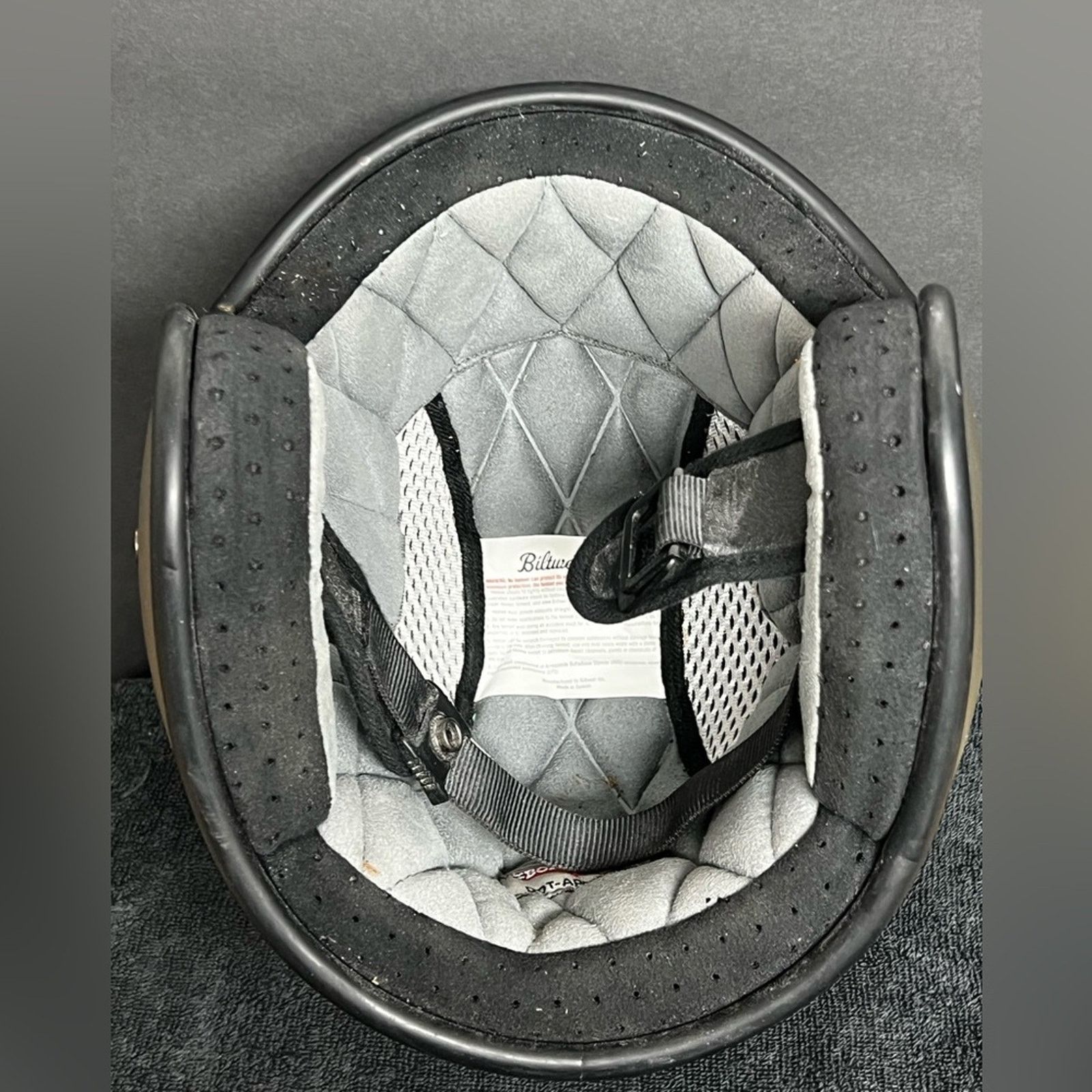 Harley Davidson Biltwell Inc. Bonanza Solid Motorcycle Helmet - Titanium Size ONE SIZE - 6 Thumbnail
