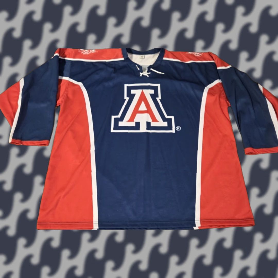 Harrow University of Arizona Wildcats Hockey Jersey 2XL Men Blue Jersey Pull Over