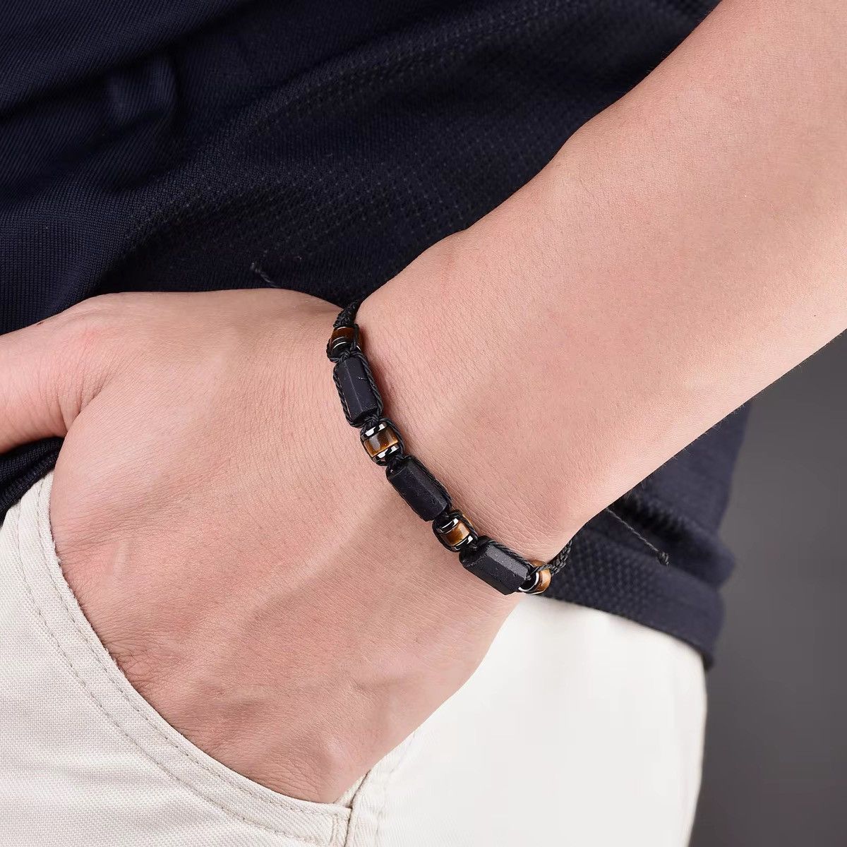 Other Black Tourmaline Tiger eye Hematite Protection Bracelets Size ONE SIZE - 3 Thumbnail