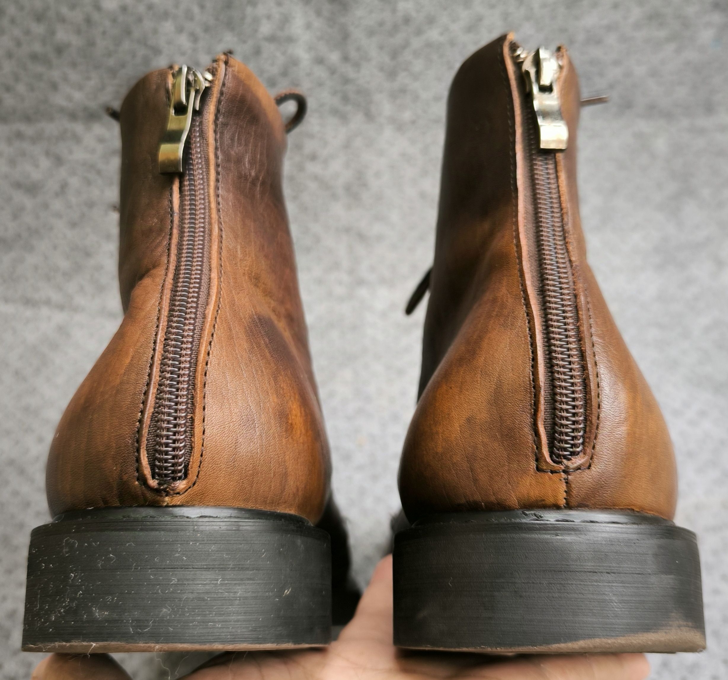 Japanese Brand GREAT DEITY back zipper ankle boots Size US 10 / EU 43 - 5 Thumbnail