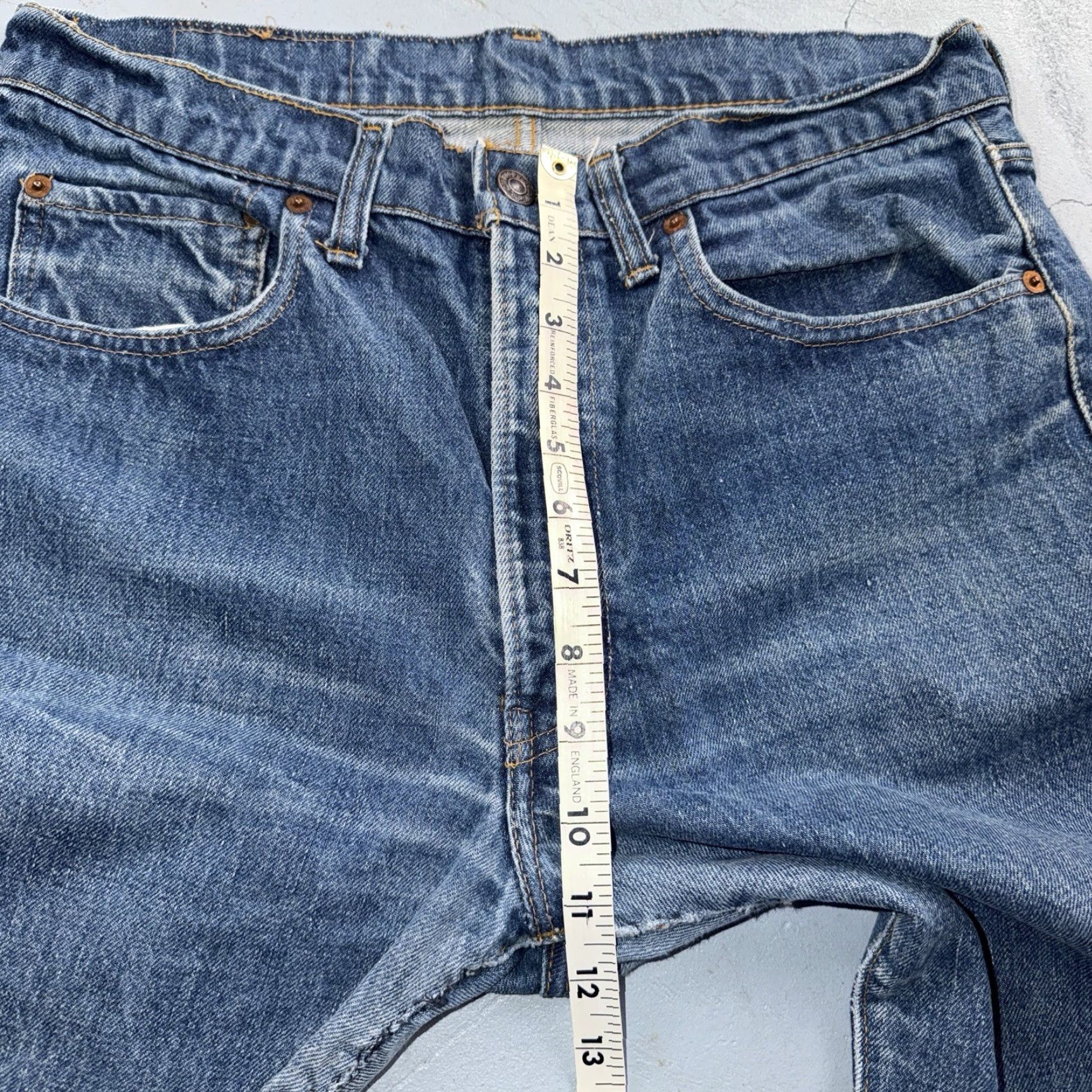 Levi's VINTAGE Levi's 505 Jeans Mens Regular 33x30 Blue Denim Levi’S 501 Series 70s 80s USA Single Stitch Straight Size US 33 - 7 Thumbnail