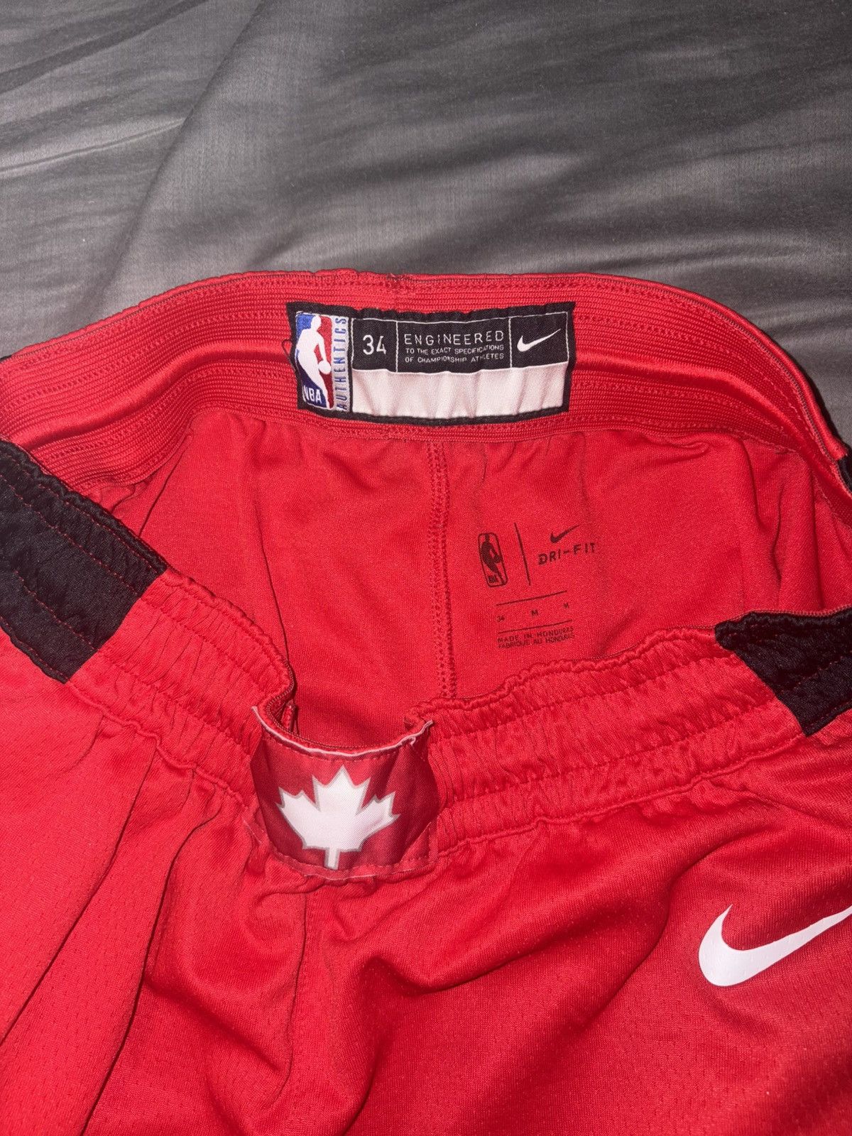 Nike Toronto Raptors Nike Basketball Shorts Size US 34 / EU 50 - 3 Thumbnail