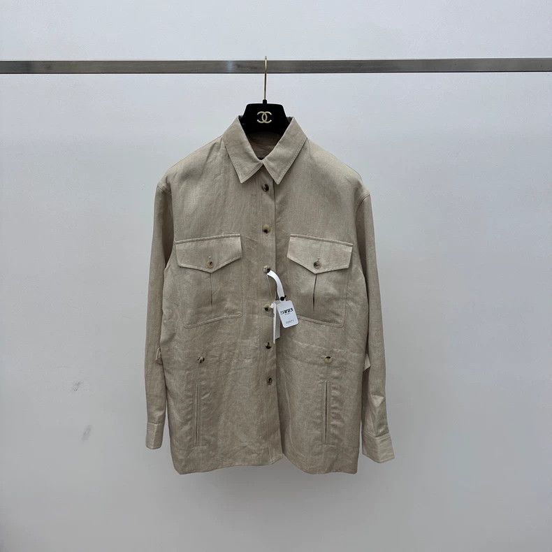 Loro Piana LORO PIANA size40 Flax hunting jacket Size US L / EU 52-54 / 3 - 1 Thumbnail