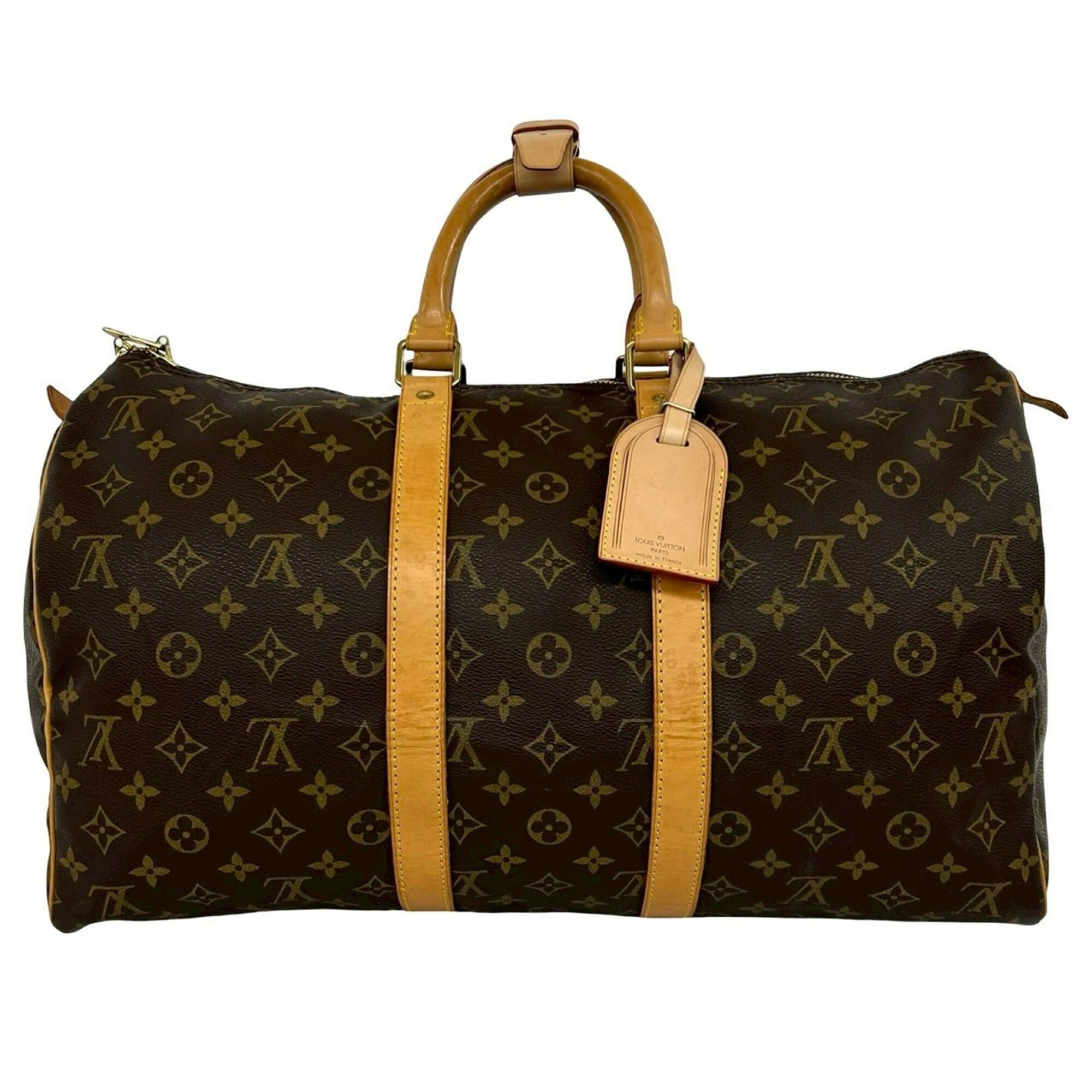 Louis Vuitton LOUIS VUITTON Keepall 45 Monogram Leather Boston Bag, Travel Handbag, Brown, 43212 Size ONE SIZE - 1 Thumbnail
