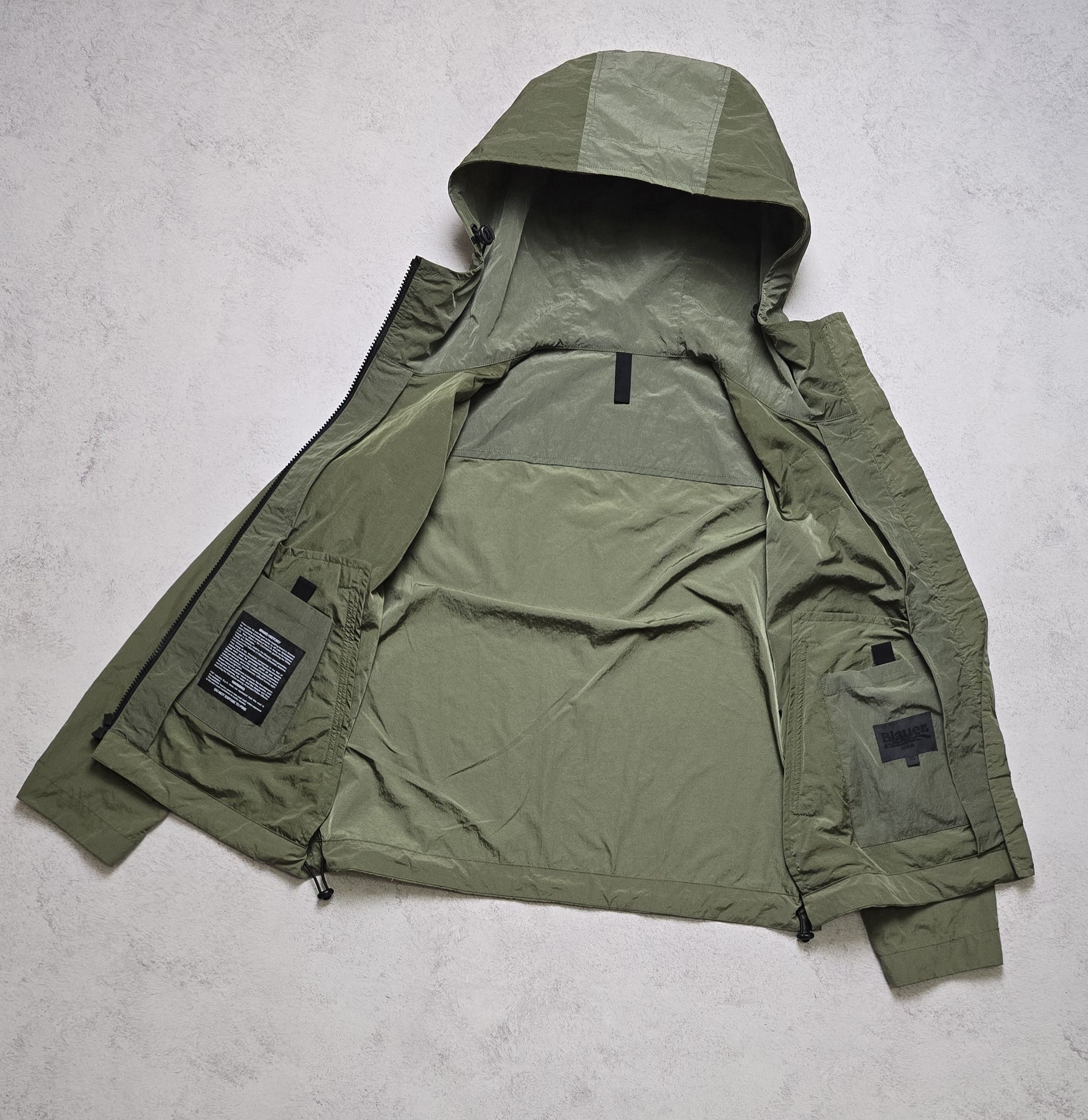 Other Blauer USA Metal Neon Nylon Jacket Hooded Techwear Gorpcore Size XS / US 0-2 / IT 36-38 - 13 Thumbnail