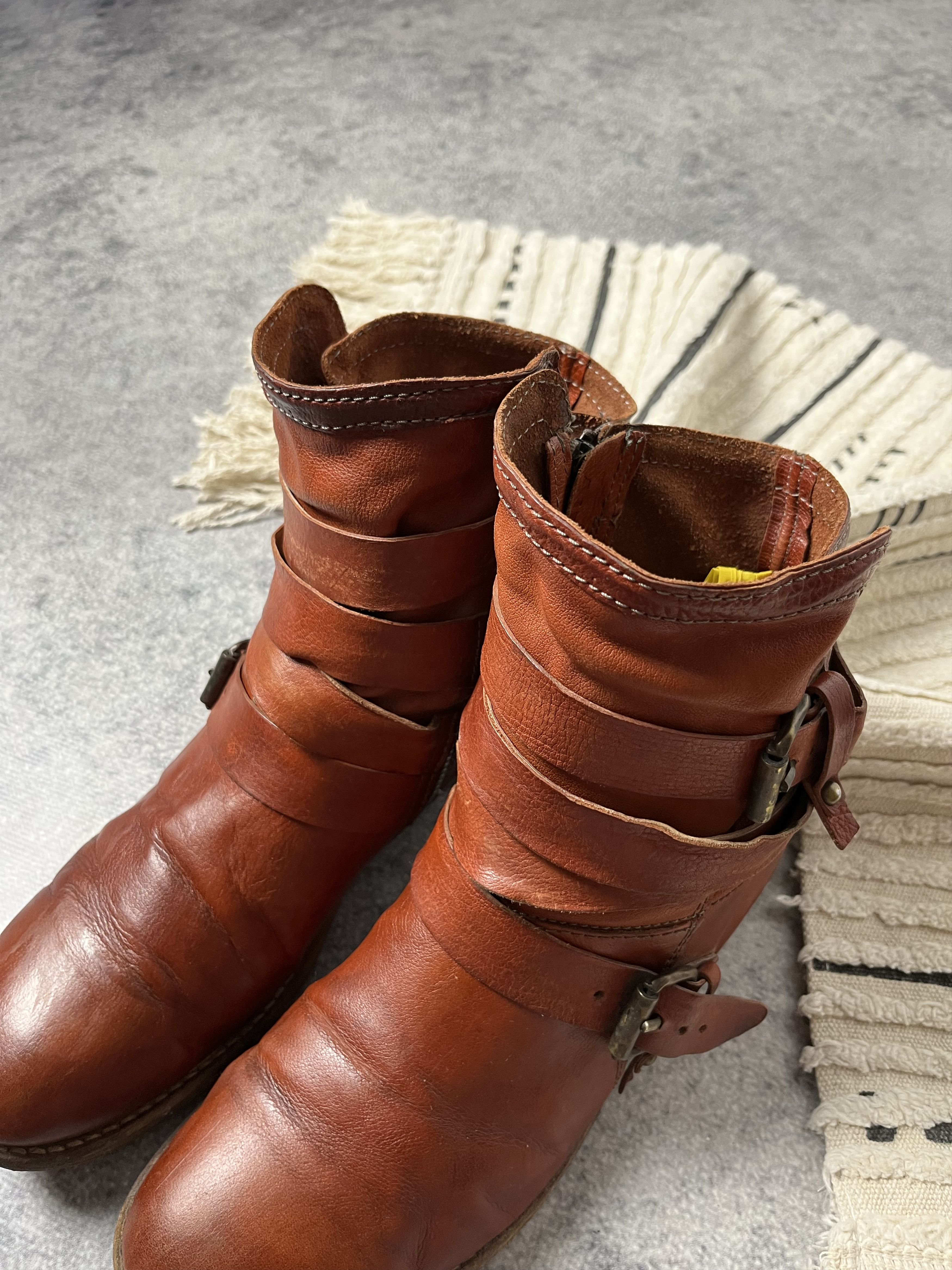 A.S.98 🔥A.S.98 AIRSTEP STRAPS LEATHER 90'S BOOTS GUIDI VIBE Size US 7 / EU 40 - 10 Thumbnail