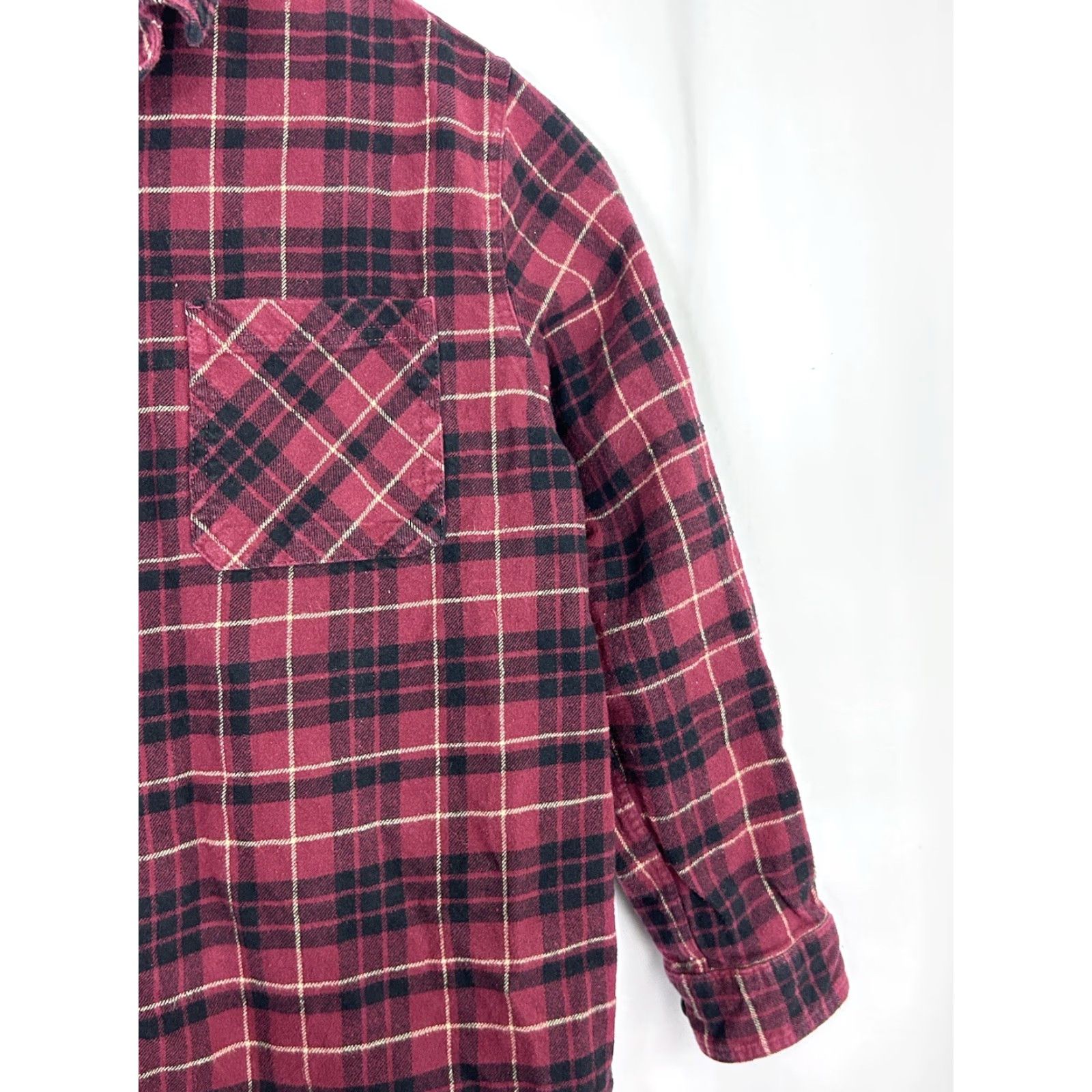 J Brand Anchorage Expedition Flannel Shirt Mens XL Red Plaid Button-Up Pockets Size US XL / EU 56 / 4 - 4 Thumbnail