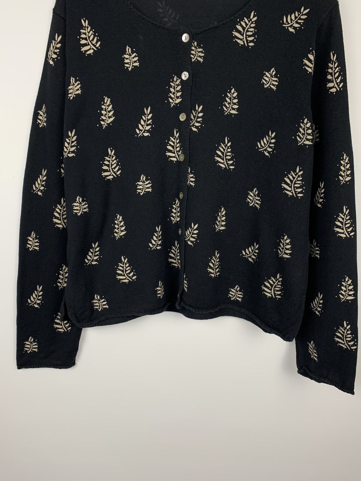 Other Gudrun Sjoden Floral Leaf Pattern Cardigan Sweater Size S Size S / US 4 / IT 40 - 3 Thumbnail