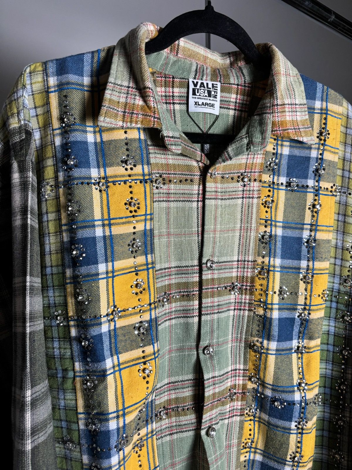 Vale Vale Forever Earth Day Flannel 'Green/Patchwork' Size US XL / EU 56 / 4 - 3 Thumbnail