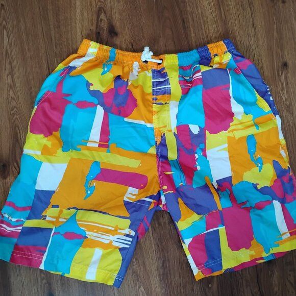 Other Vintage Better Name Paint Stroke Rainbow Shorts Size US 32 / EU 48 - 1 Thumbnail