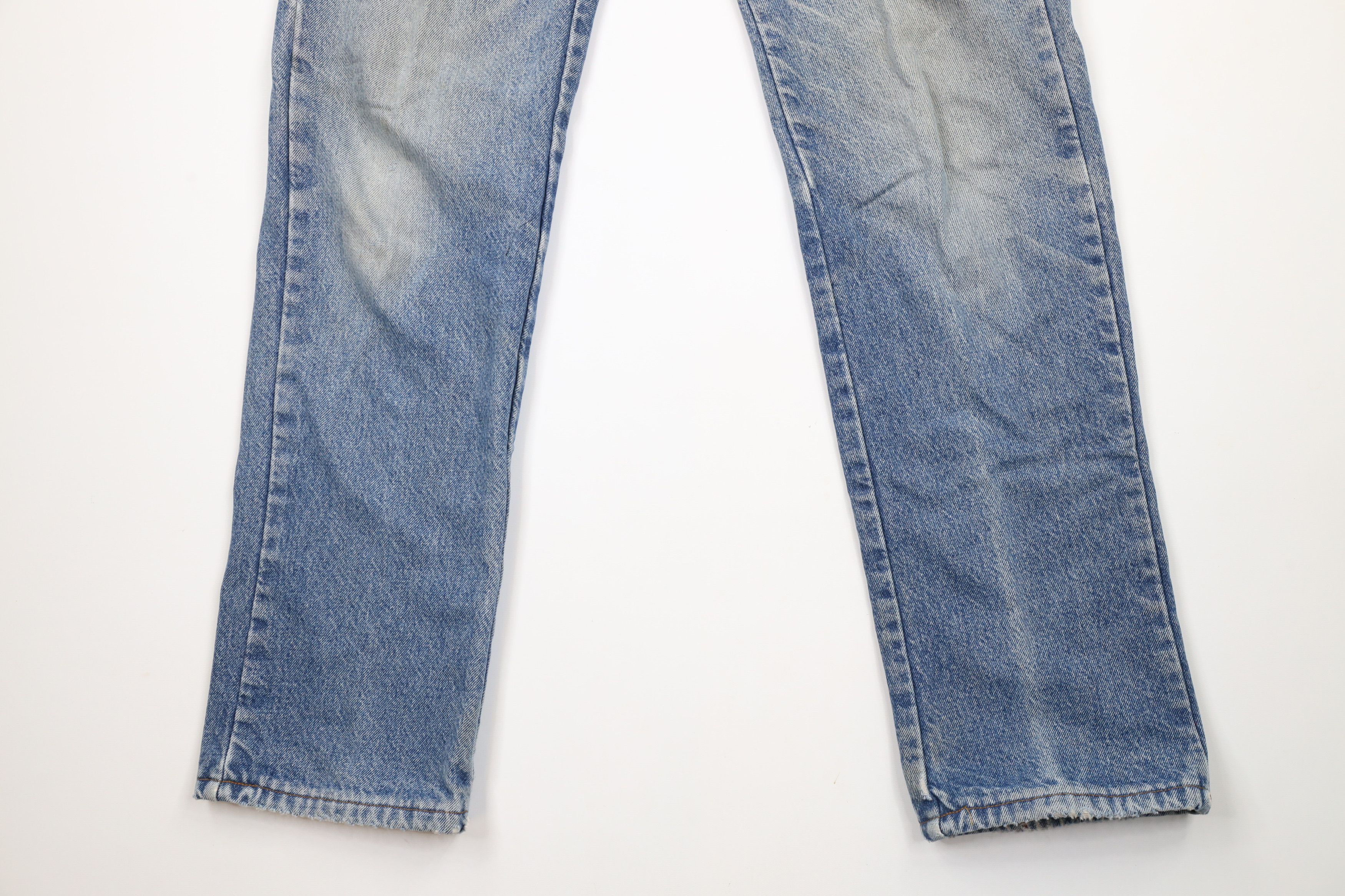 Lands' End × Vintage Vintage 90s Lands End Flannel Lined Denim Jeans Blue USA Size US 34 / EU 50 - 5 Thumbnail