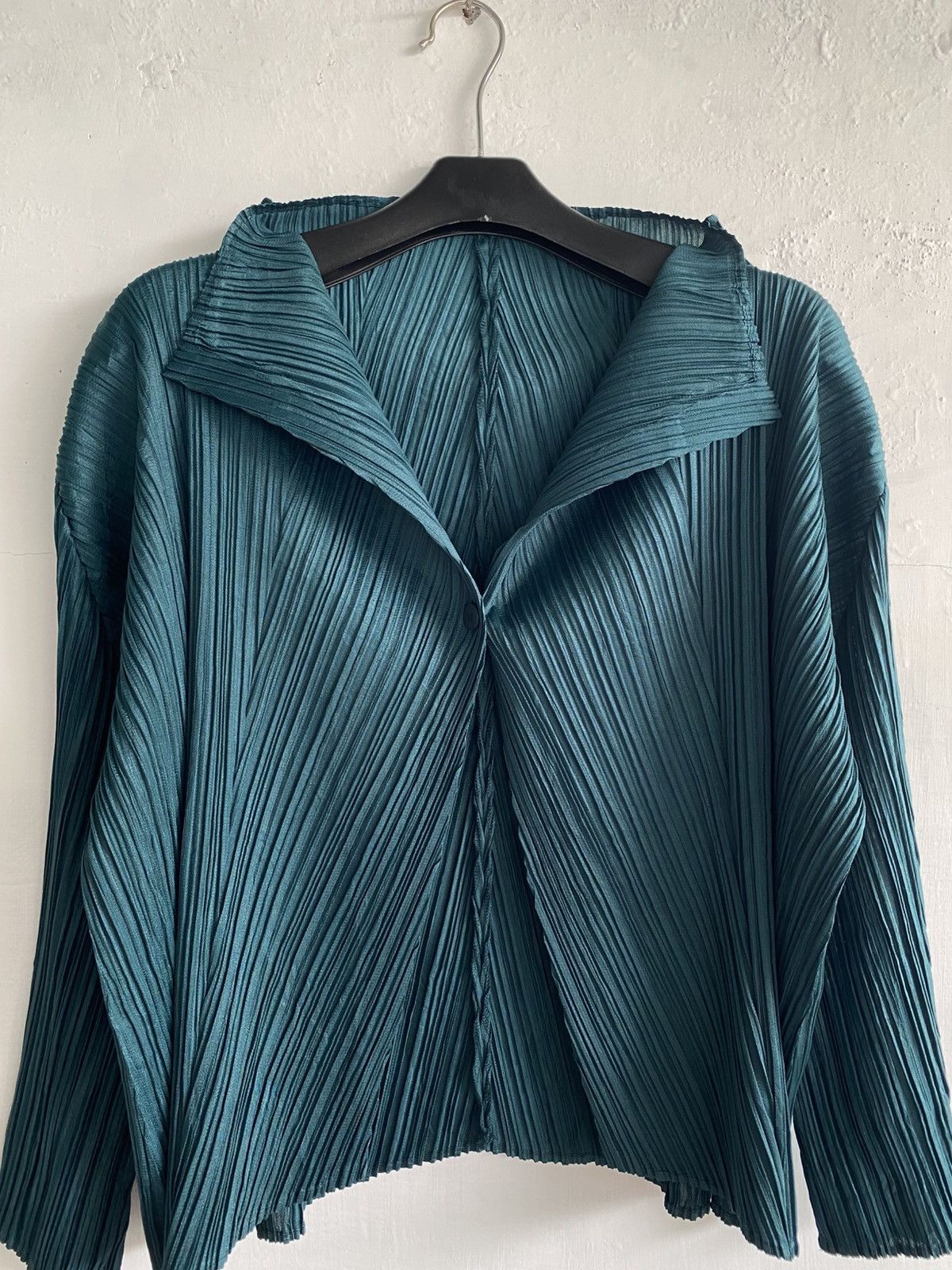 Pleats Please Issey Miyake Pleats Please by Issey Miyake Turquoise Outer Size M / US 6-8 / IT 42-44 - 2 Thumbnail