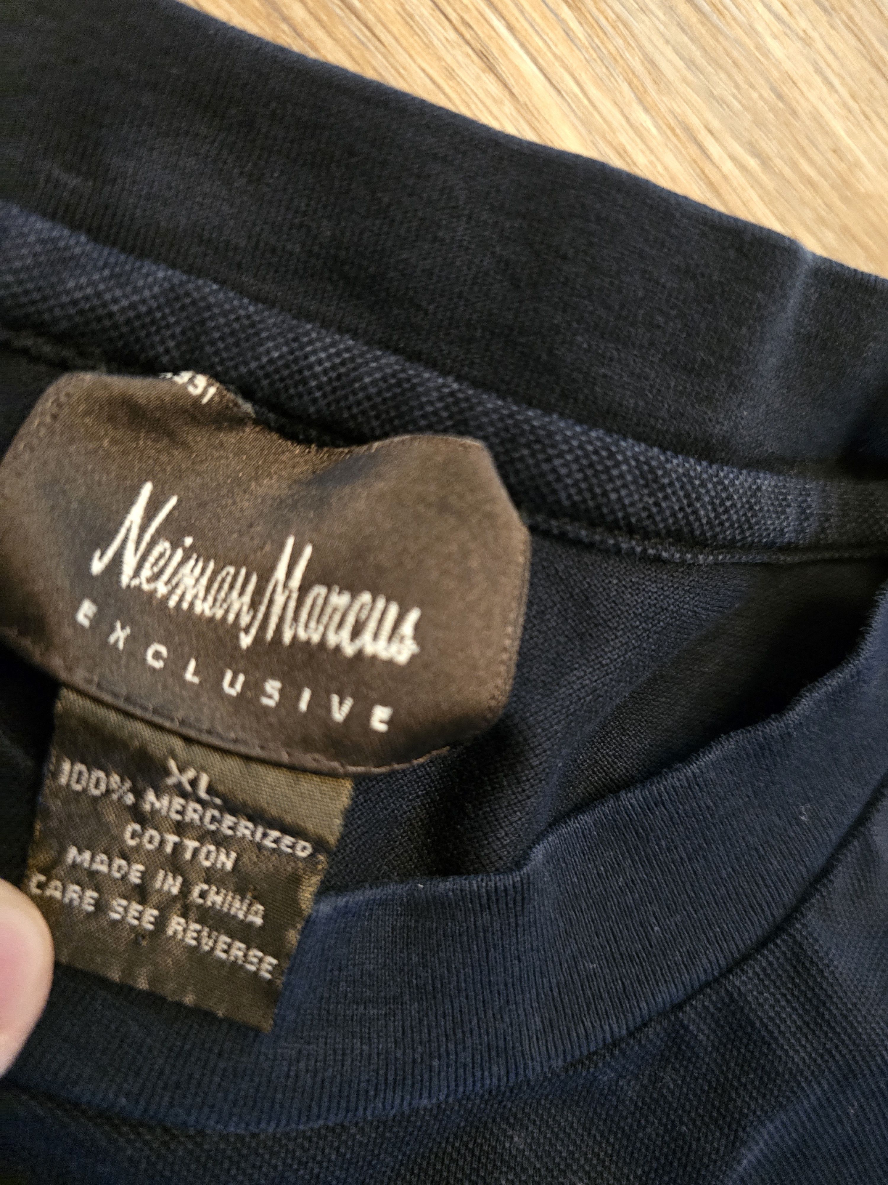 Neiman Marcus Neiman Marcus Exclusive Men's Navy Tshirt XL Size US XL / EU 56 / 4 - 5 Thumbnail
