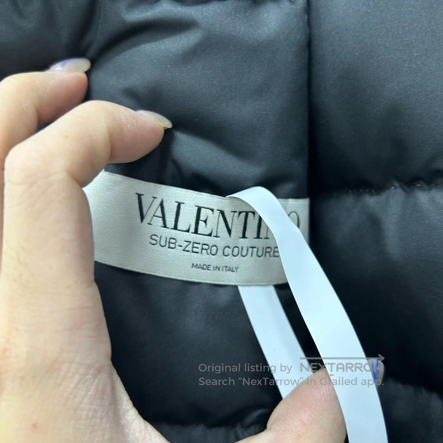 valentino color-blocked quilted jacket.