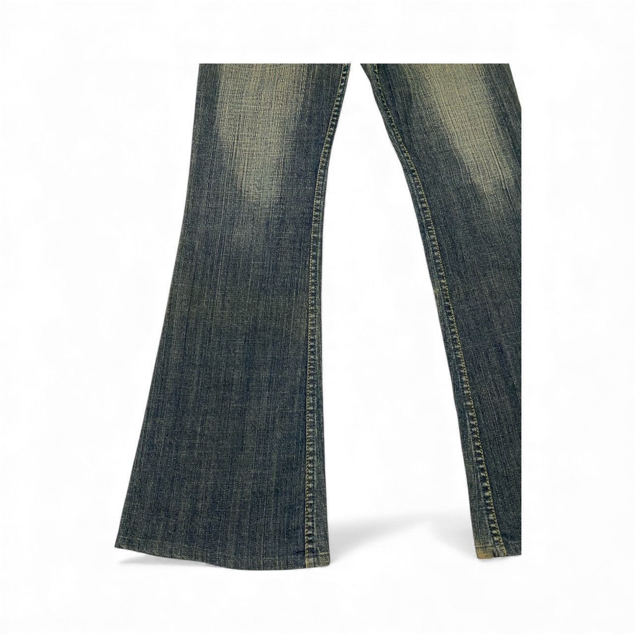 If Six Was Nine Japanese brand X tornado mart spiral style flare jeans Size US 31 - 3 Thumbnail