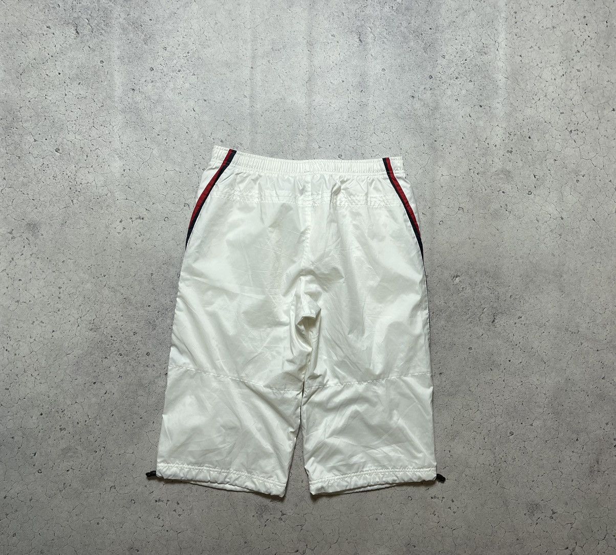 Nike × Vintage Vintage Nike Drill Swoosh Nylon White Shorts Size US 34 / EU 50 - 2 Thumbnail