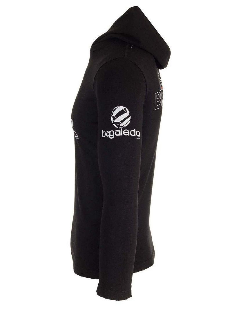 Balenciaga NEW Balenciaga Black Logo Distressed Women’s Hoodie Size S Size S / US 4 / IT 40 - 3 Thumbnail