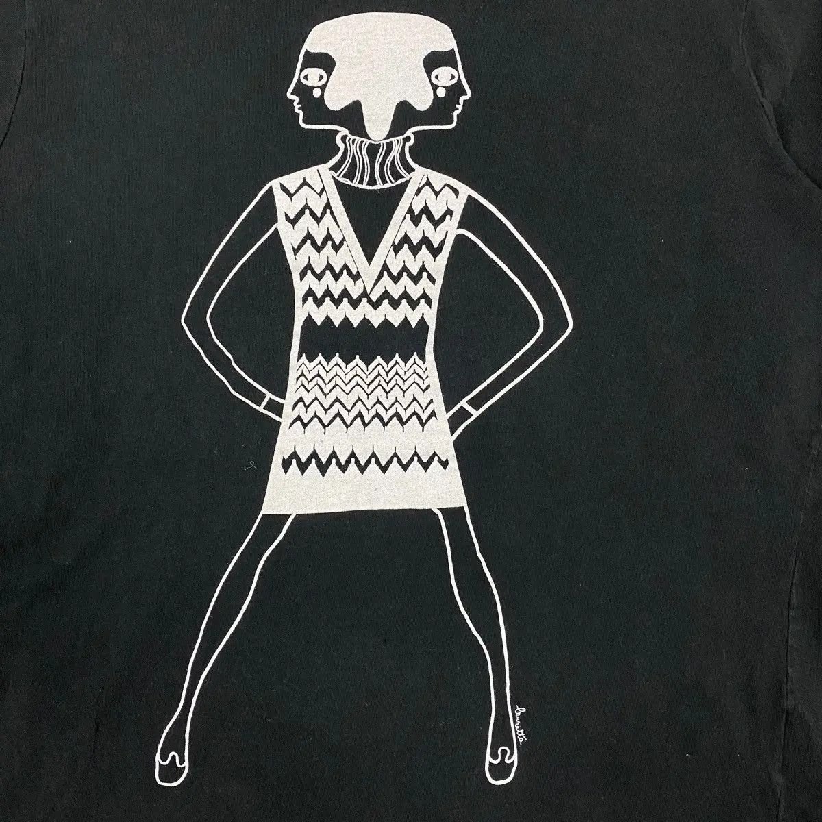 Missoni Vintage MISSONI BRUNETTA Art Graphic Made In Italy Women Tee Size S / US 4 / IT 40 - 3 Thumbnail