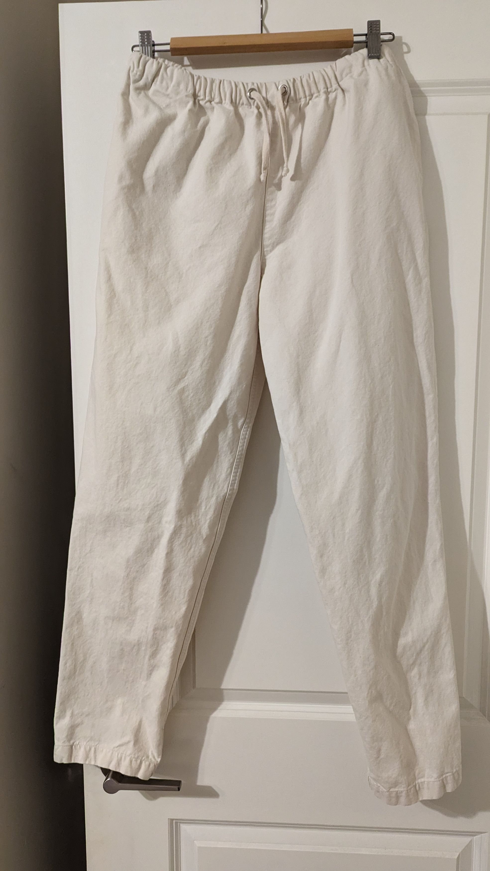 IJJI Ijji Easy Drawstring Pants Natural White Size US 32 / EU 48 - 1 Thumbnail