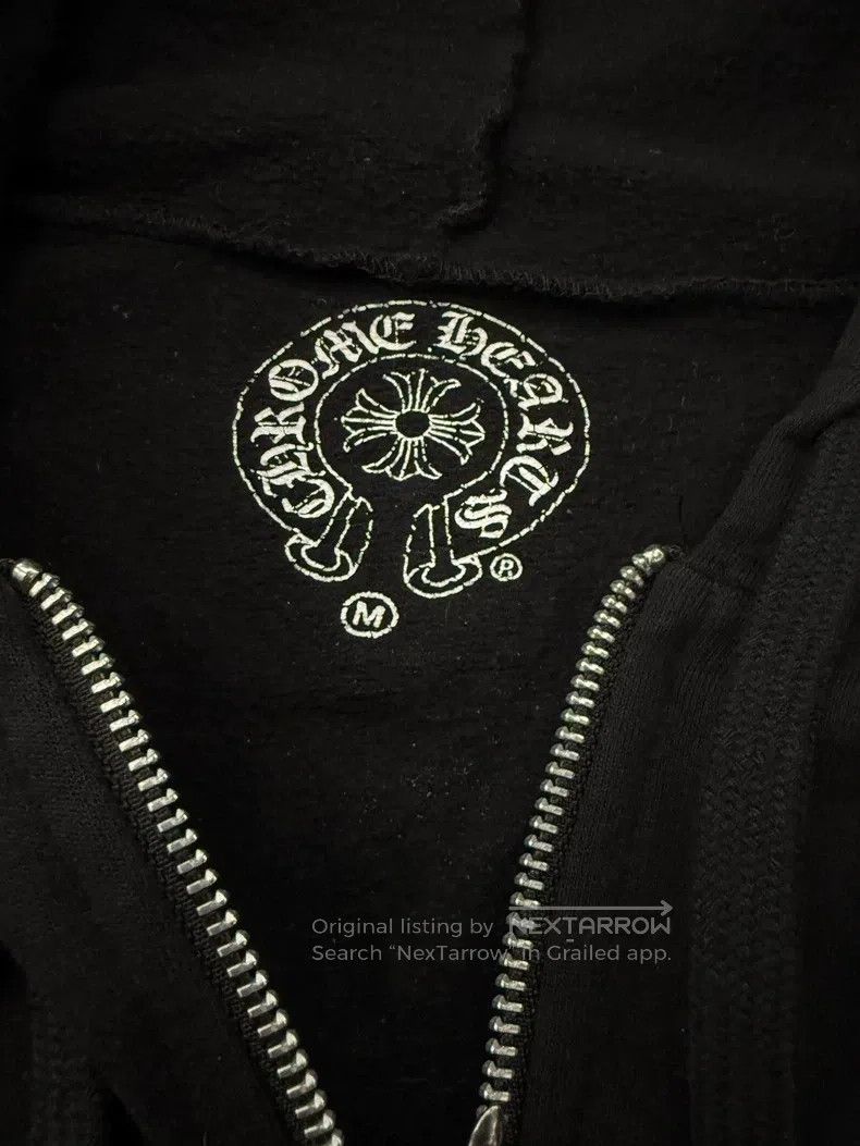 Chrome Hearts CHROME HEARTS Size M Black zipper hoodie Super sword printe Size US M / EU 48-50 / 2 - 4 Thumbnail