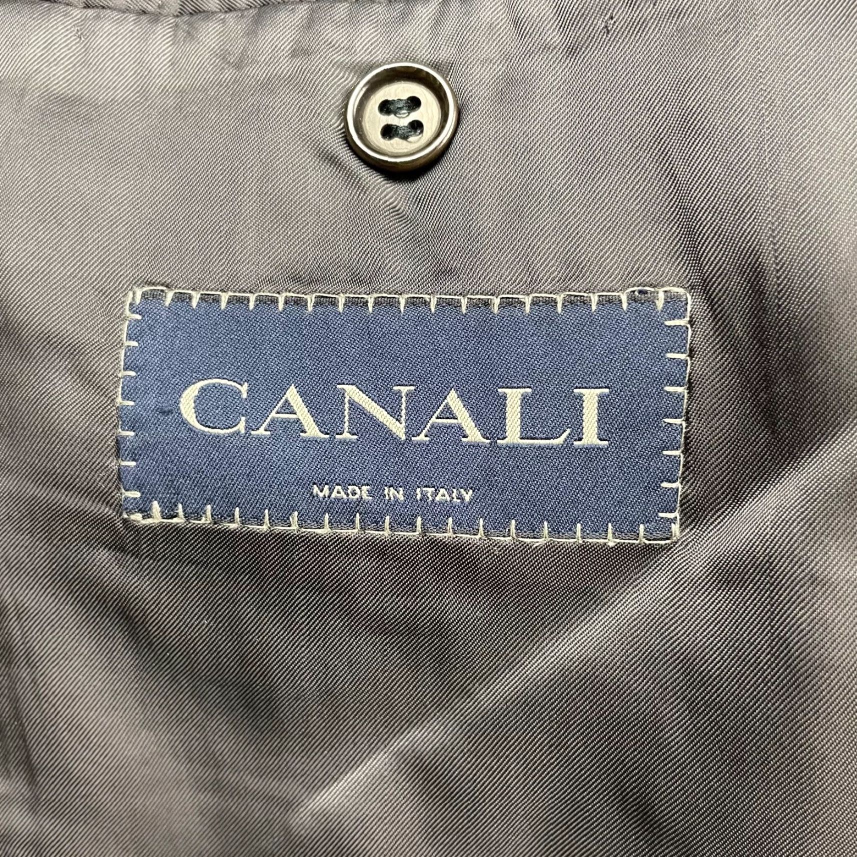 Canali Canali Men's Blazer Jacket 50R Gray Italy 100% Wool 2-Button Size 42R - 6 Thumbnail