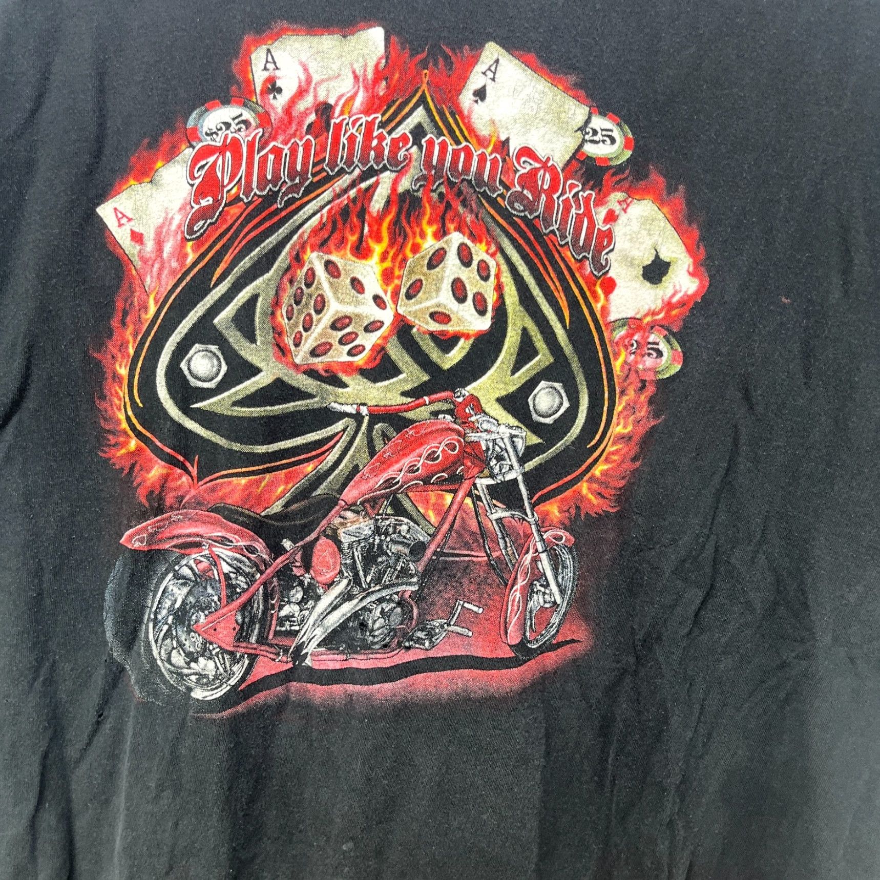 Vintage VINTAGE Motorcycle T Shirt 2XL Black Men Short Sleeve Crew Neck Choppers Sturgis Flame Biker Shirt Vintage Theme Size US XXL / EU 58 / 5 - 2 Thumbnail