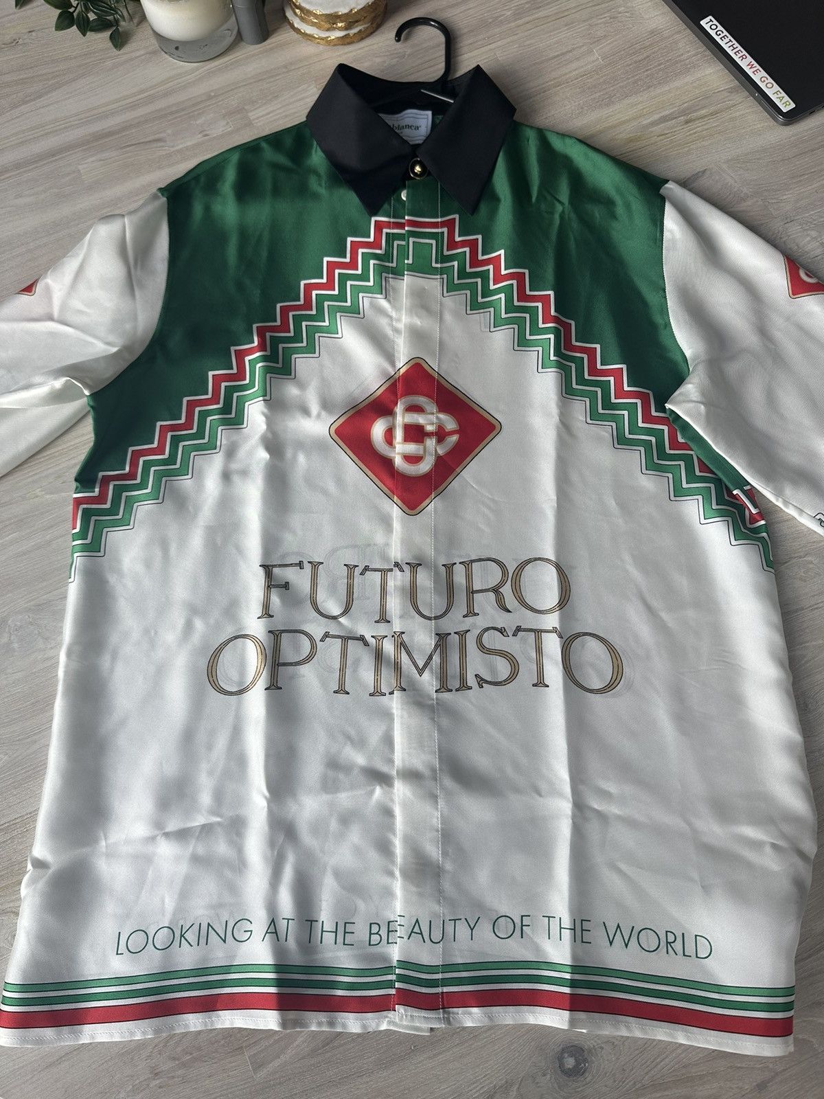 Casablanca CASABLANCA Futuro Optimisto Silk Shirt | Grailed