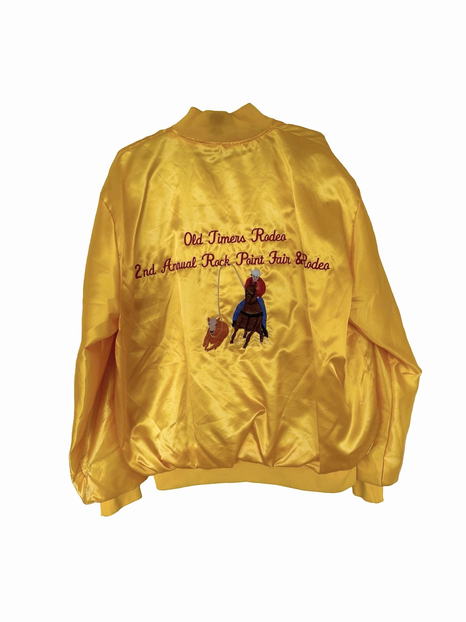 Vintage Old Times Rodeo Vintage Bomber Jacket Size US XL / EU 56 / 4 - 1 Thumbnail