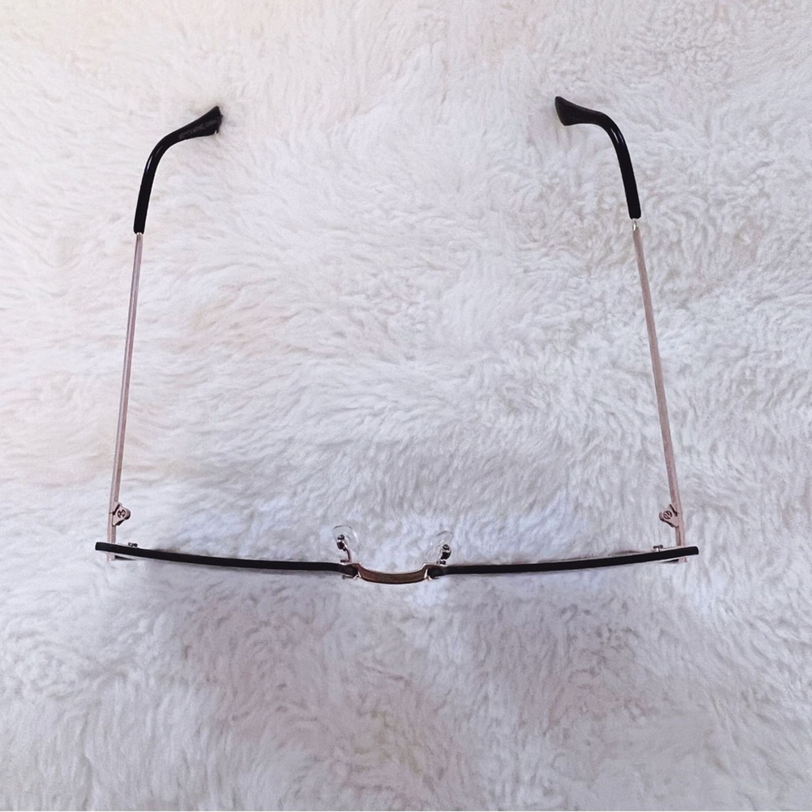 Other Blair Black Modern Rectangle Half Rim Sunglasses Size ONE SIZE - 6 Thumbnail