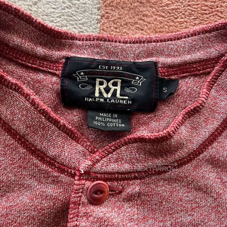 RRL Ralph Lauren RRL Ralph Lauren Pink Peppercorn Henley Size US S / EU 44-46 / 1 - 4 Thumbnail