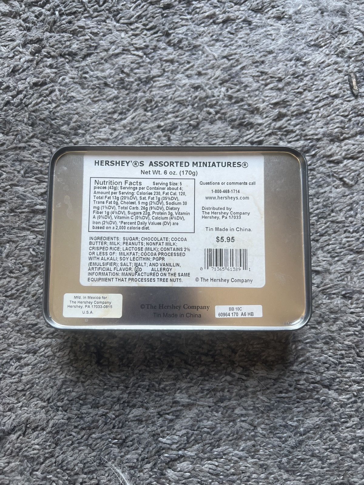 Hypebeast Hershey’s Sweet Milk Chocolate Tin Size ONE SIZE - 2 Thumbnail