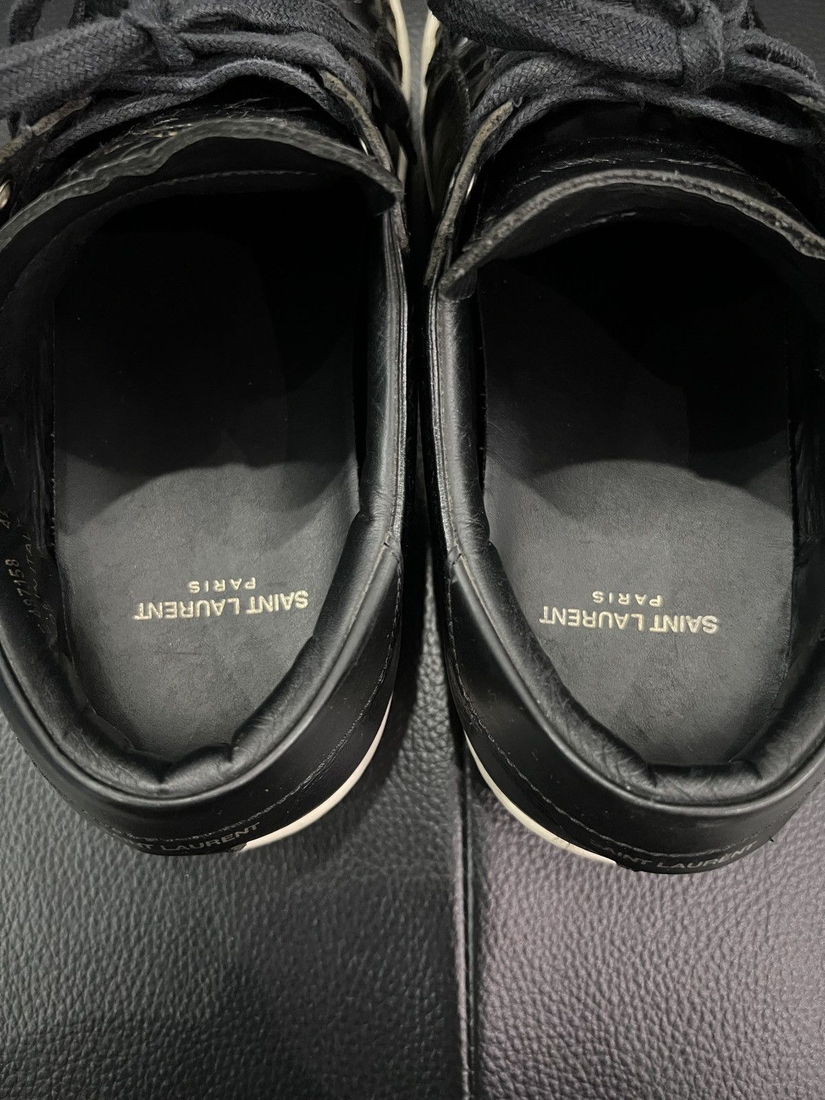 Saint Laurent Paris Saint Laurent Heart & Lightning Studded Sneakers Size US 9 / EU 42 - 16 Thumbnail