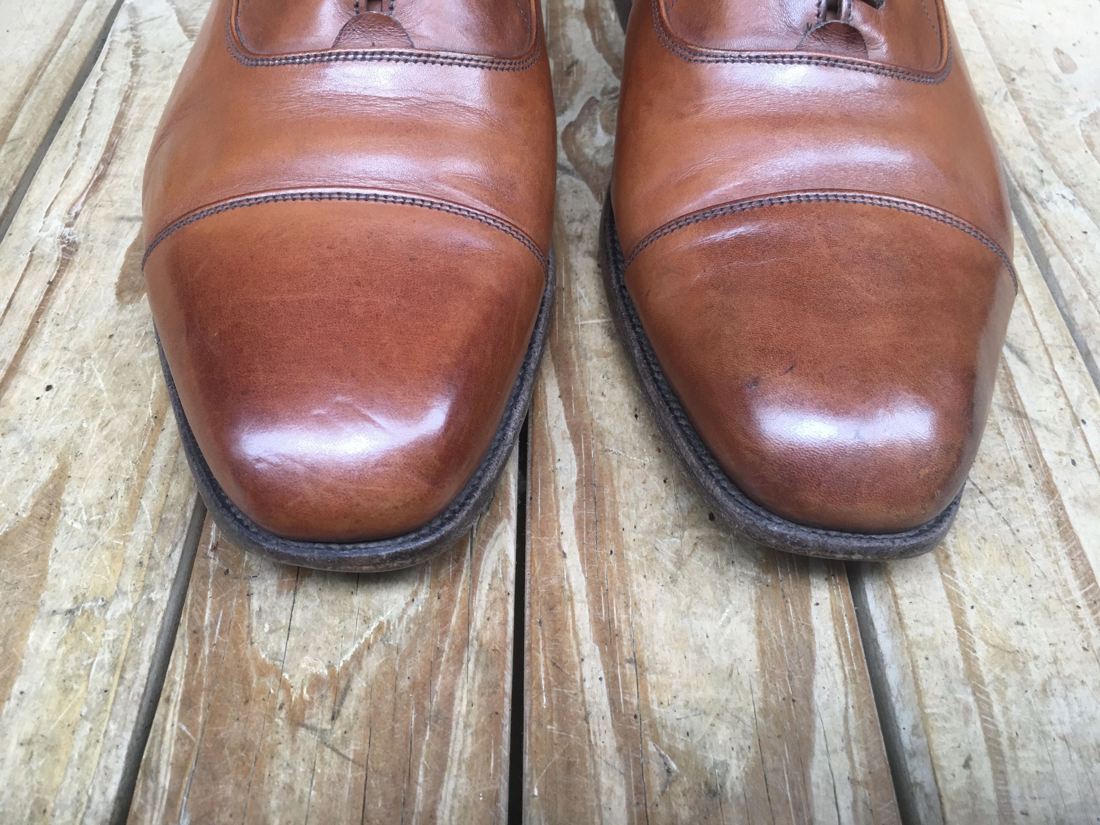 Tricker's Tricker's Regent brown plain toe leather shoes Uk 10 Size US 11 / EU 44 - 3 Thumbnail