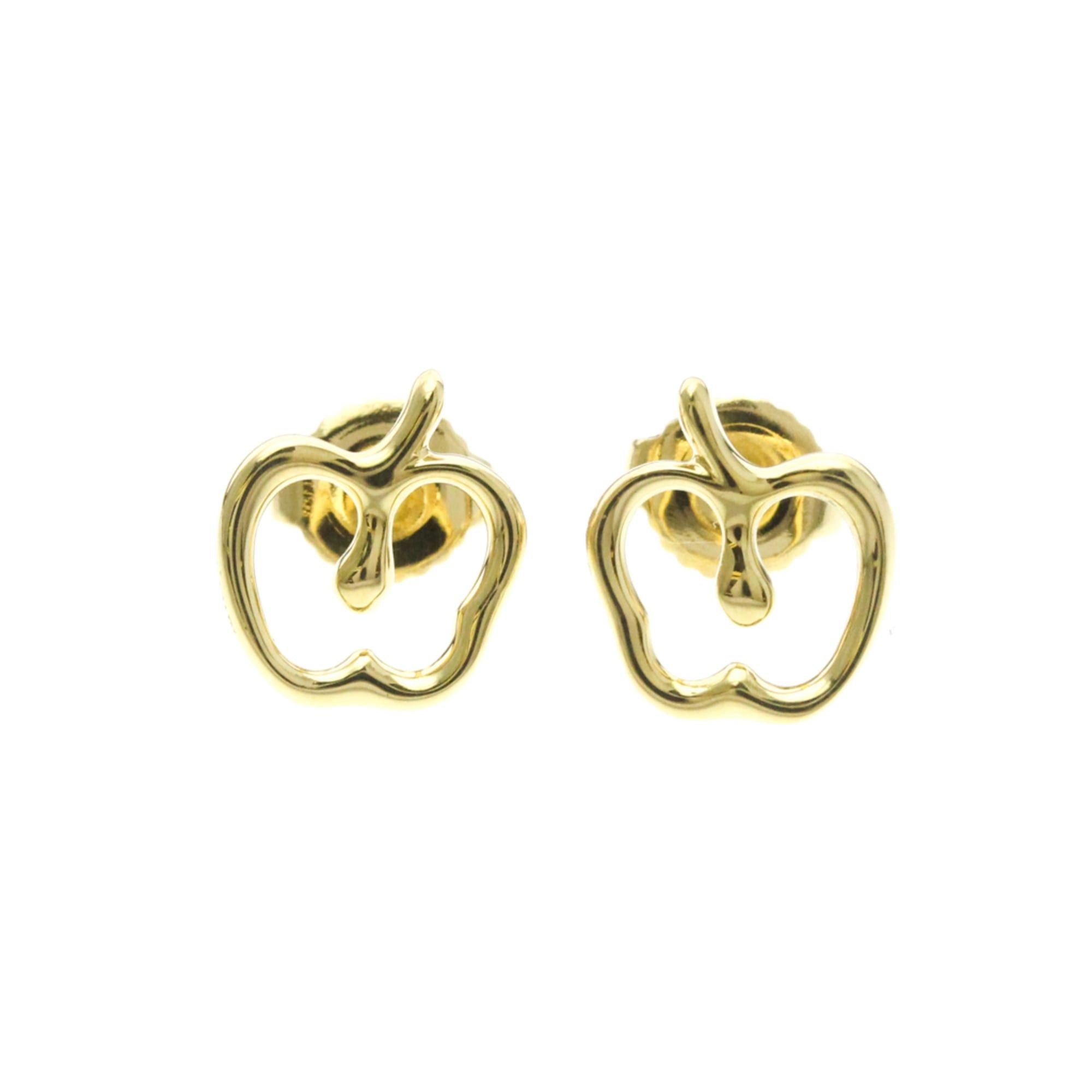 Tiffany & Co. Tiffany Apple No Stone Yellow Gold (18K) Stud Earrings Gold Size ONE SIZE - 1 Thumbnail