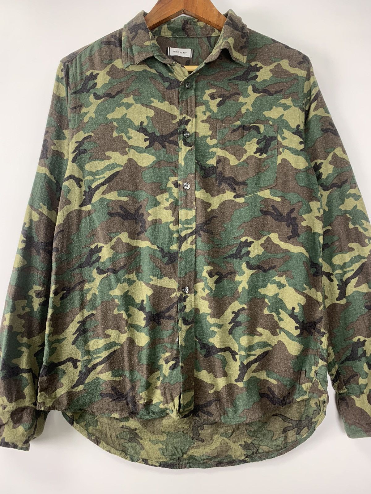 Japanese Brand Browny Camo button up Size US L / EU 52-54 / 3 - 2 Thumbnail