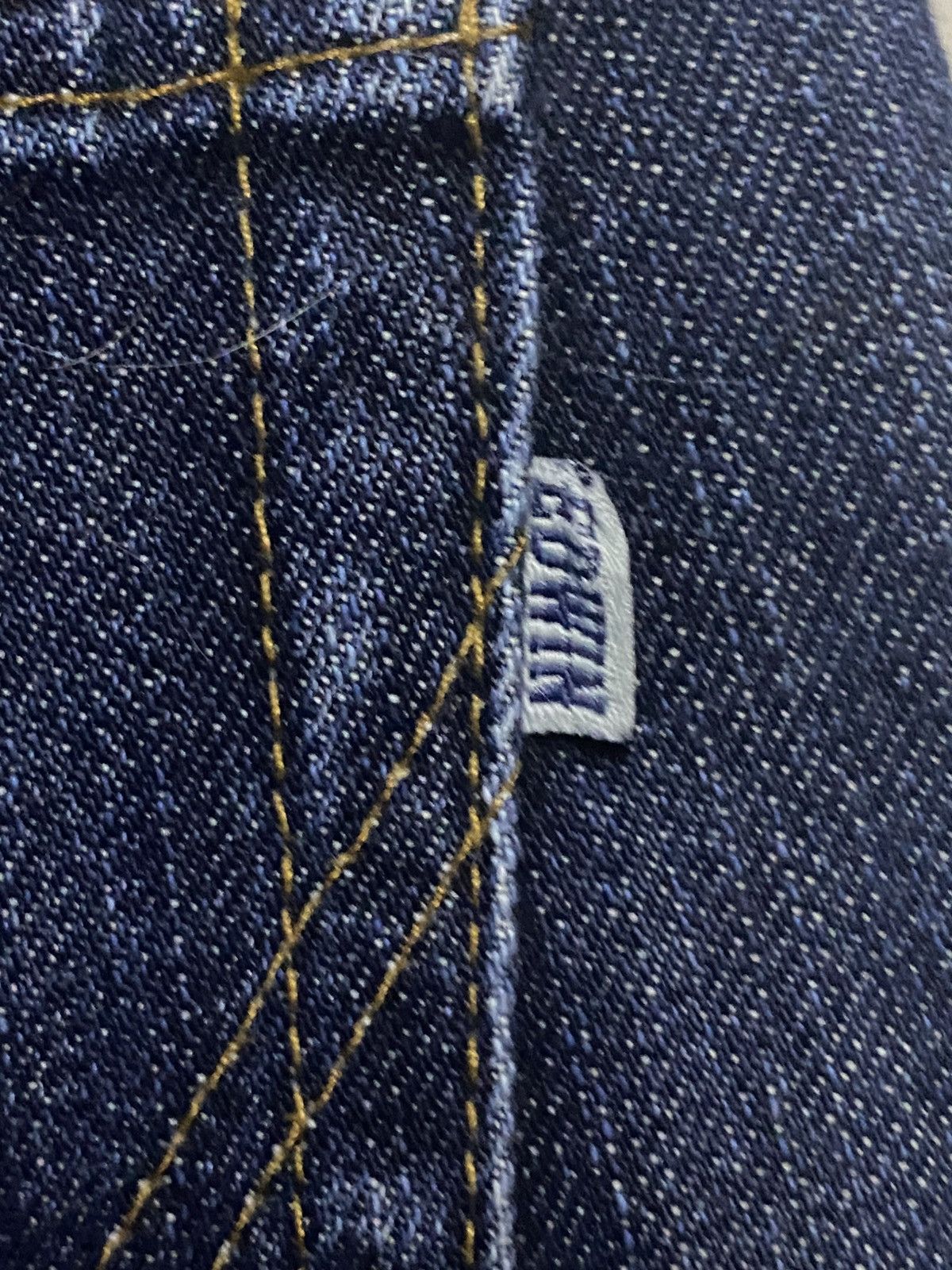 Japanese Brand Vintage Edwin 404 International Basic Blue Wash Loose Jeans Size US 30 / EU 46 - 13 Thumbnail