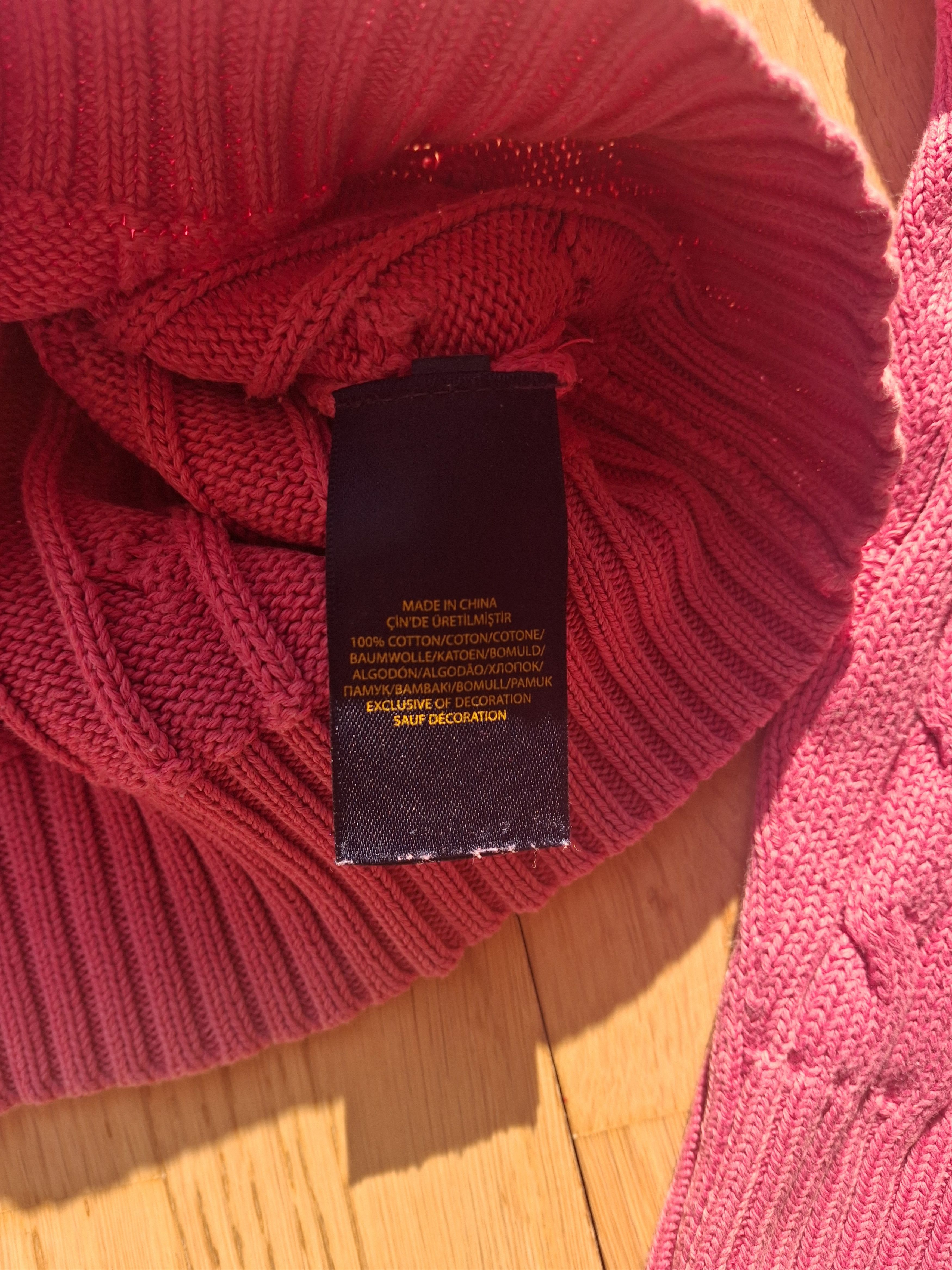 Polo Ralph Lauren × Ralph Lauren Sweater Polo ralph lauren cable knitwear pink Size L / US 10 / IT 46 - 5 Thumbnail