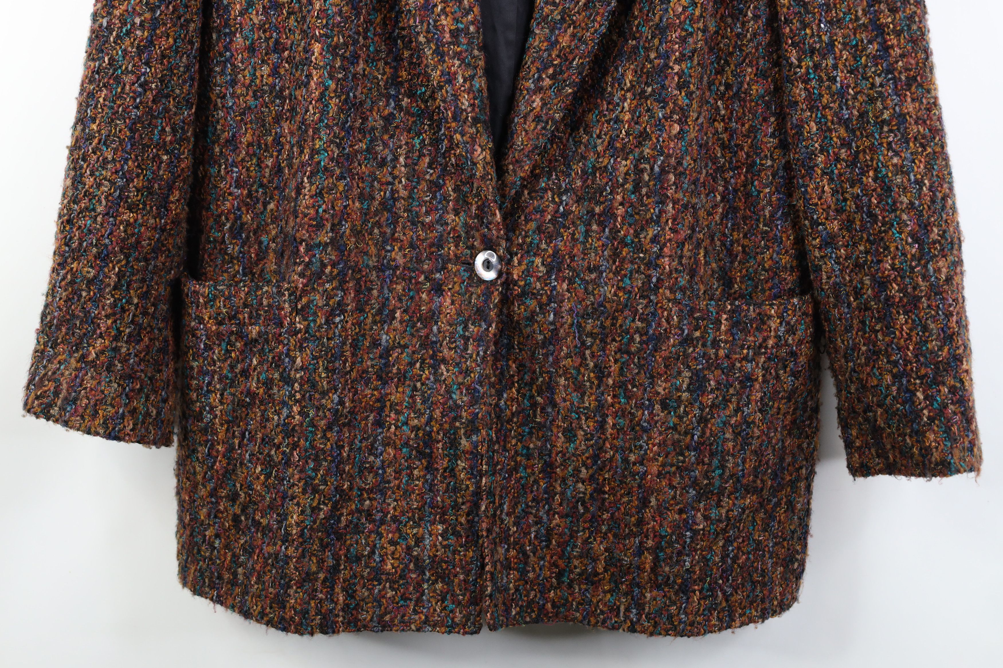 Vintage Vintage 90s Streetwear Wool Rainbow Suit Blazer Jacket USA Size XL / US 12-14 / IT 48-50 - 3 Thumbnail