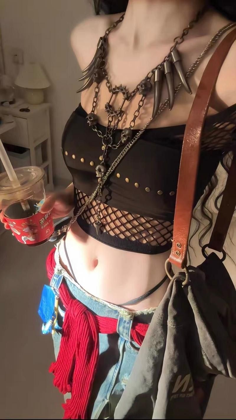 Japanese Brand × Jewelry Handmade Wasteland Punk Style Necklace Size ONE SIZE - 4 Thumbnail