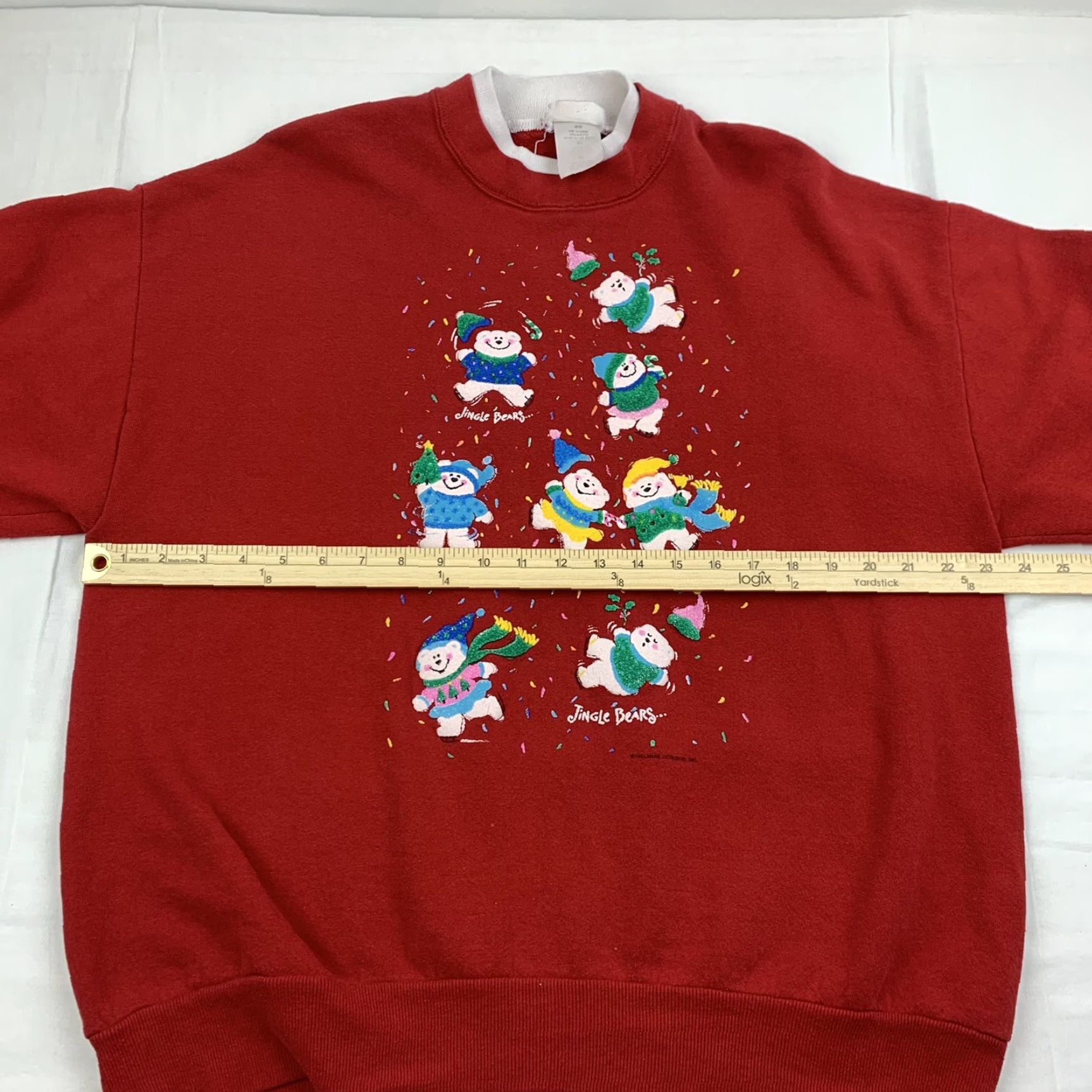Vintage VINTAGE Hallmark Sweatshirt Unisex Adults XL Red Pullover 90s Christmas Jingle Bears Size US XL / EU 56 / 4 - 7 Thumbnail