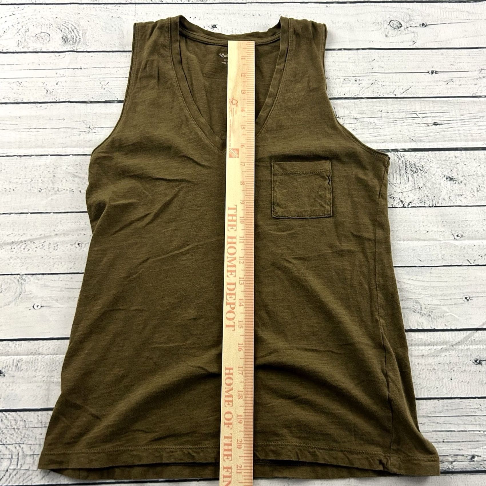 Madewell Madewell Sleeveless T Shirt Women's XXS Brown Pocket Shirt Women 2XS Brown Pockets Size XXS / US 00 / IT 34 - 3 Thumbnail