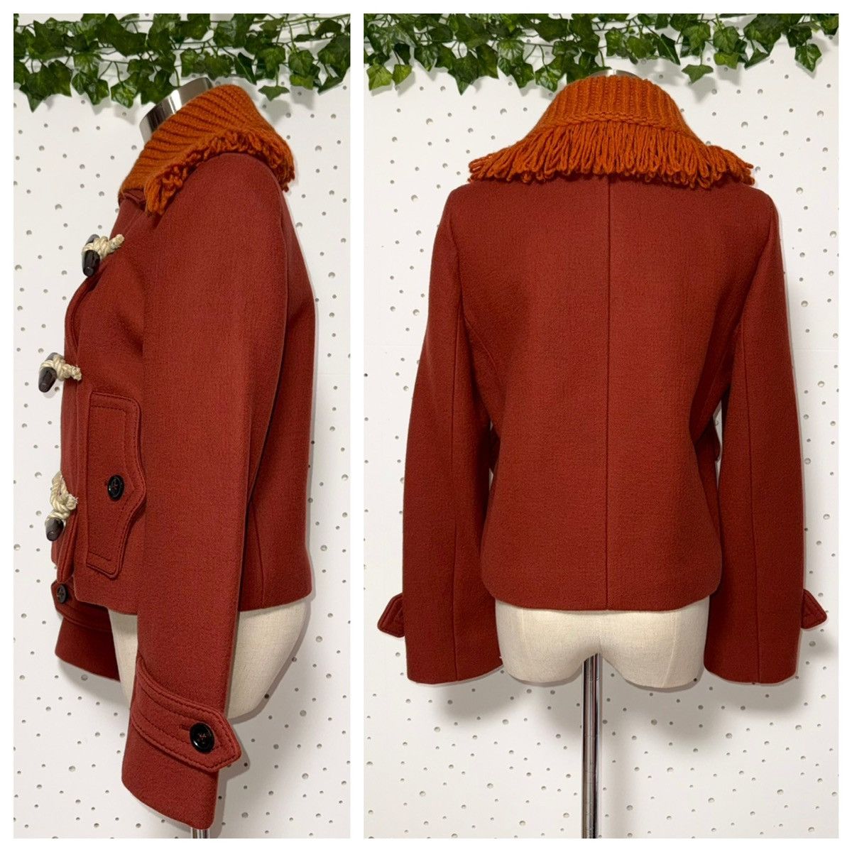Bottega Veneta Authentic Bottega Veneta knit collar duffle coat jacket 38 Size XS / US 0-2 / IT 36-38 - 8 Thumbnail