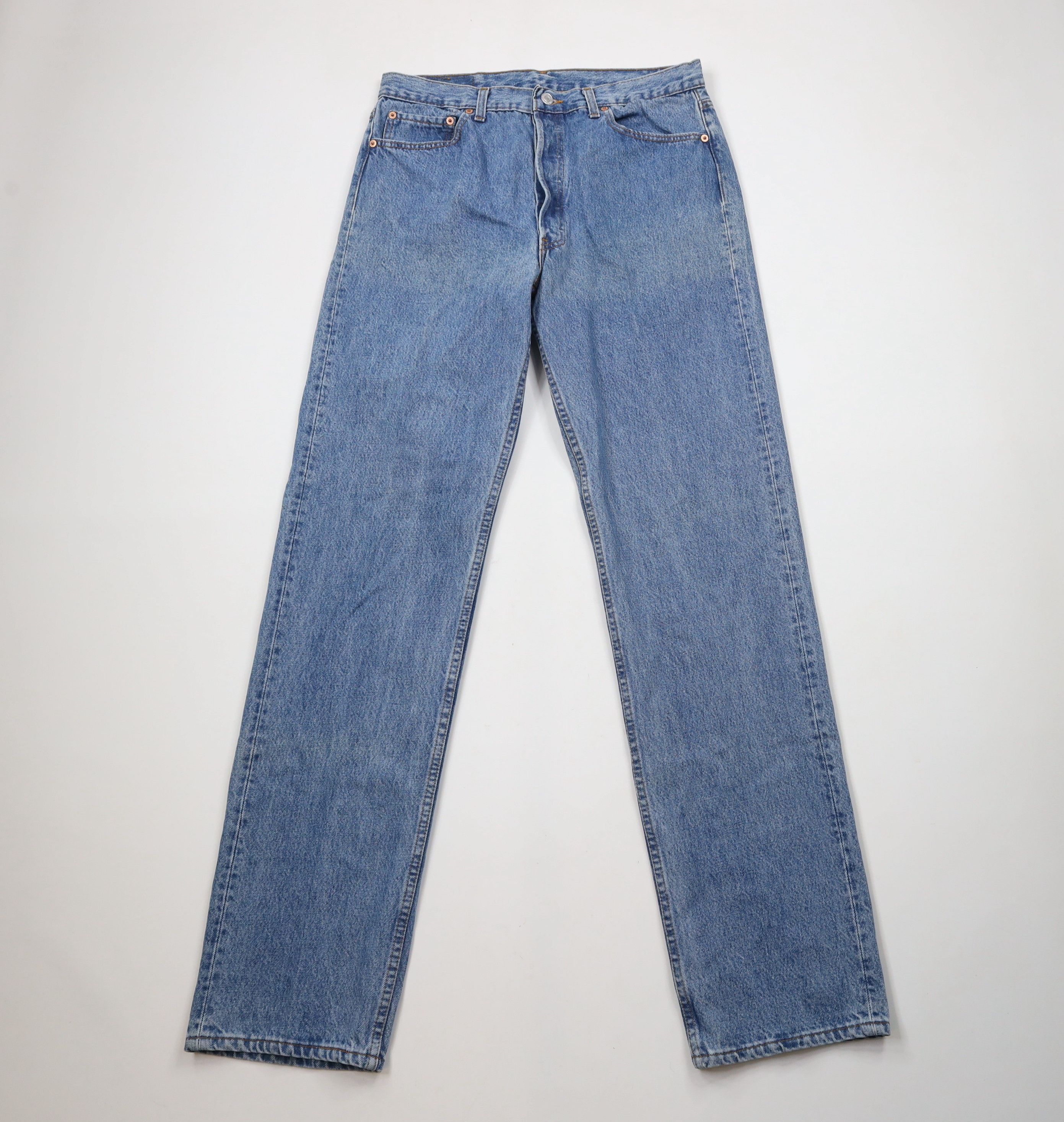 Levi's × Vintage Vintage 80s 90s Levis 501xx Fly Original Fit Jeans USA Size US 33 - 1 Thumbnail